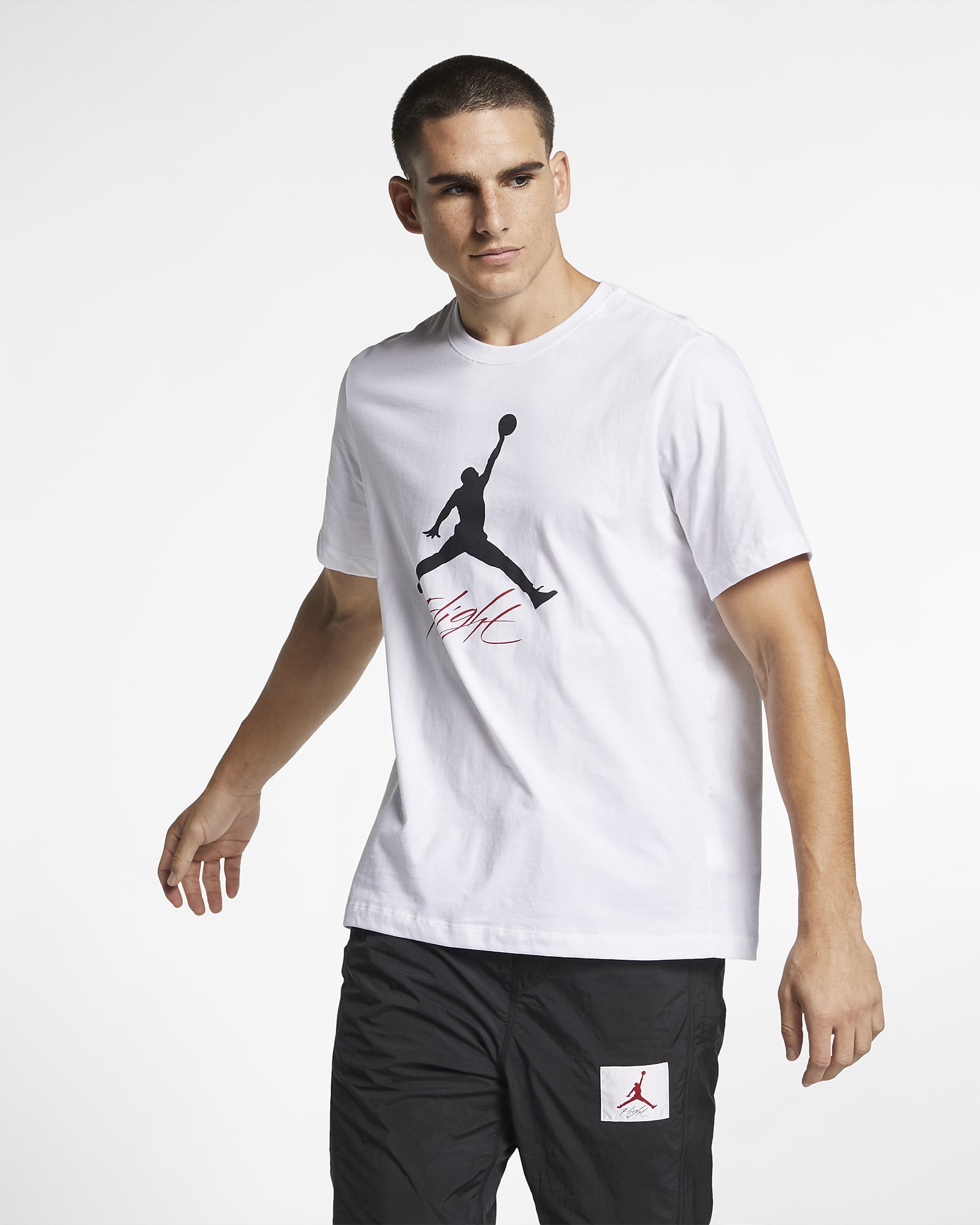 Tee-shirt Jordan Jumpman Flight pour Homme - Blanc/Noir