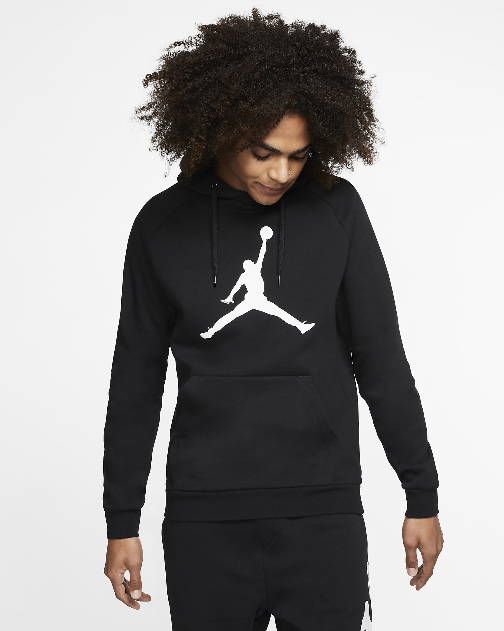 Jordan Jumpman Logo Men's Fleece Pullover Hoodie. Nike SG