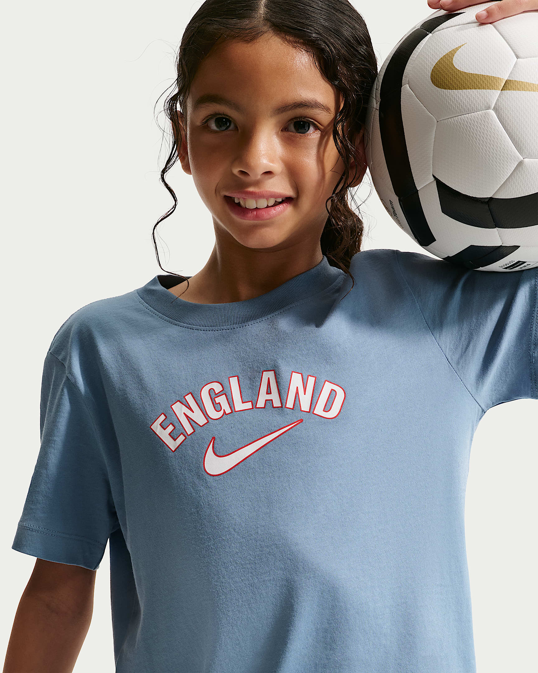 England Older Kids' Nike Football T-Shirt - Work Blue