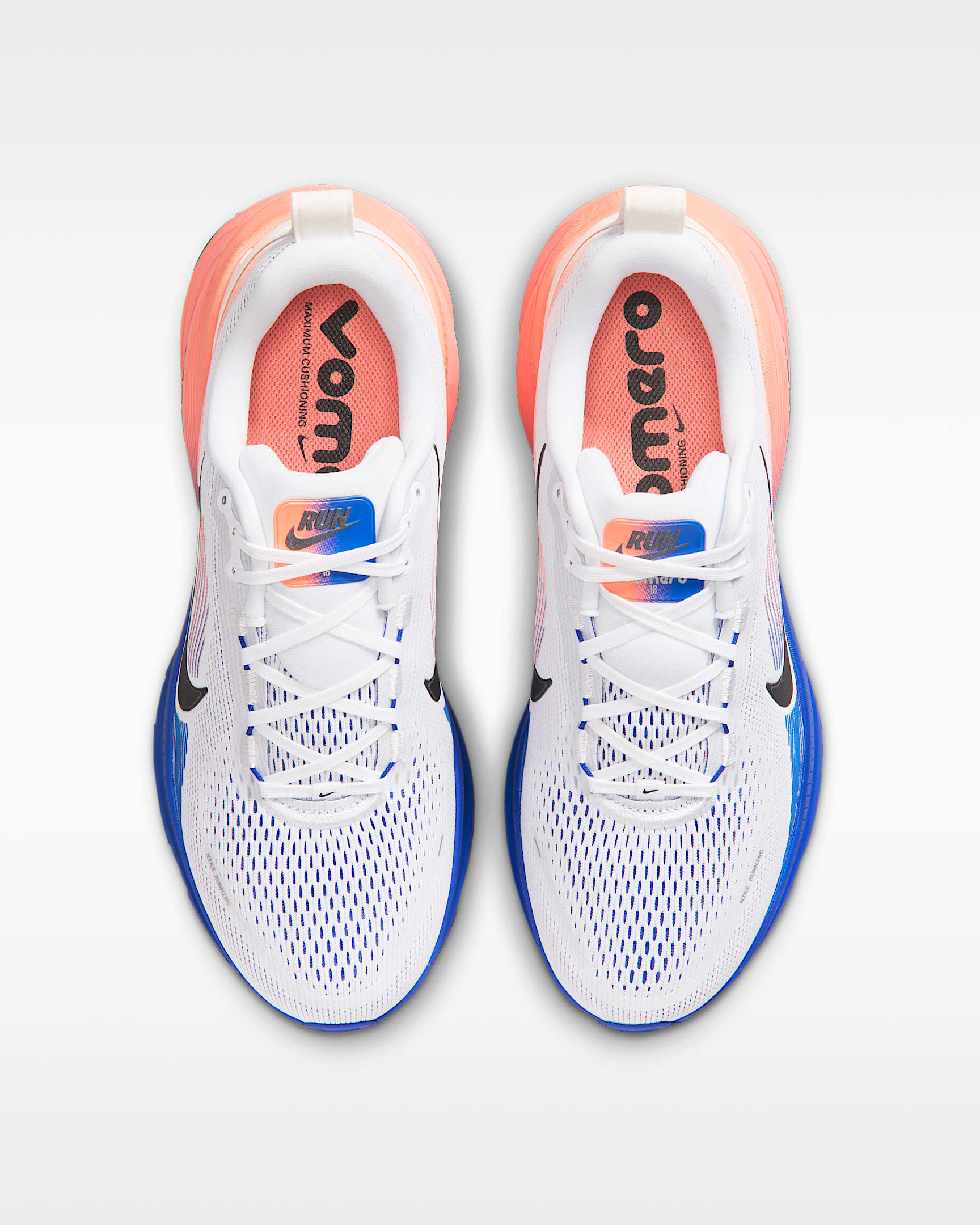 Nike Vomero 18 男款路跑鞋 - 白色/Racer Blue/Atomic Pink/黑色