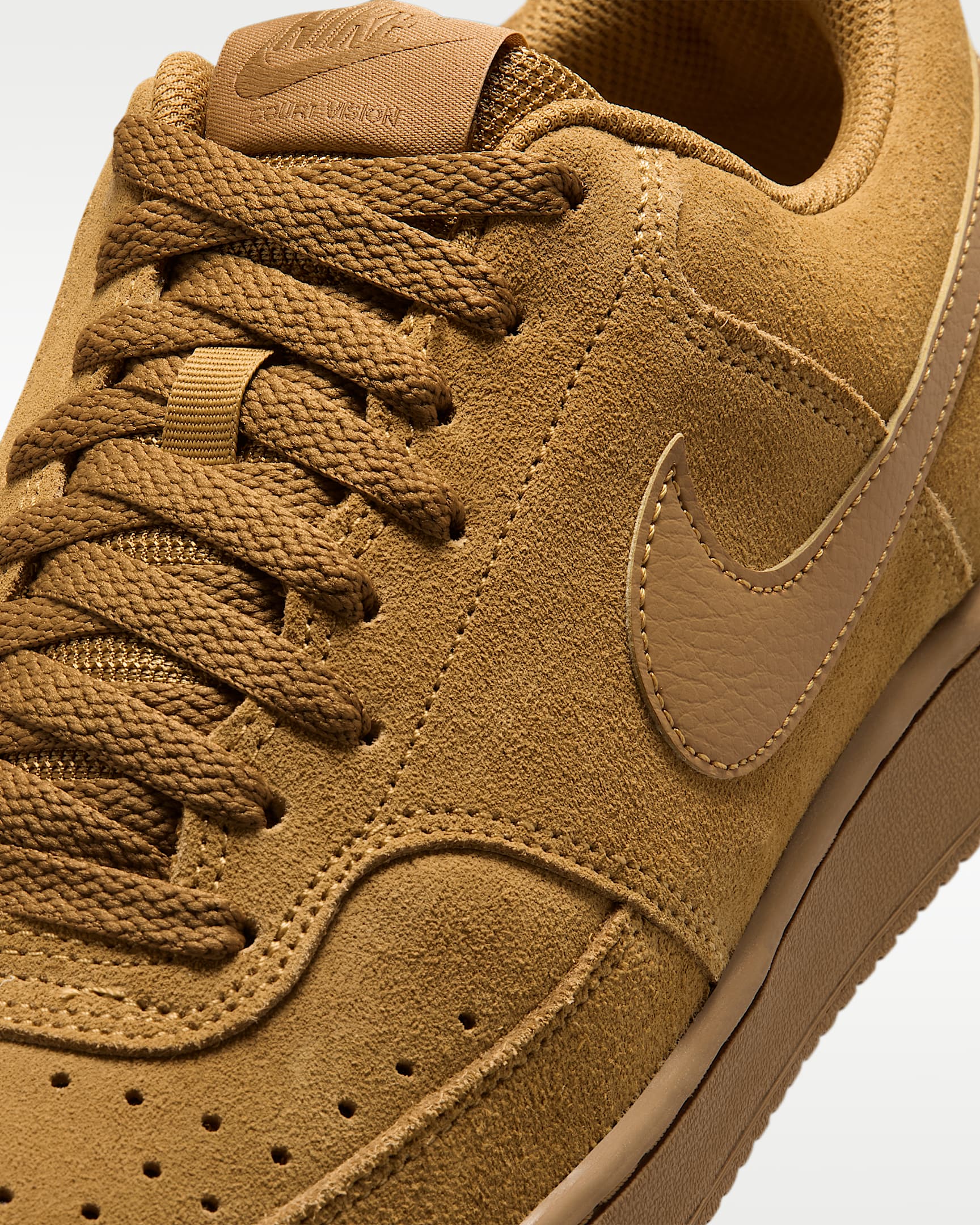Chaussure Nike Court Vision Low Suede Premium pour homme - Wheat/Flax/Wheat