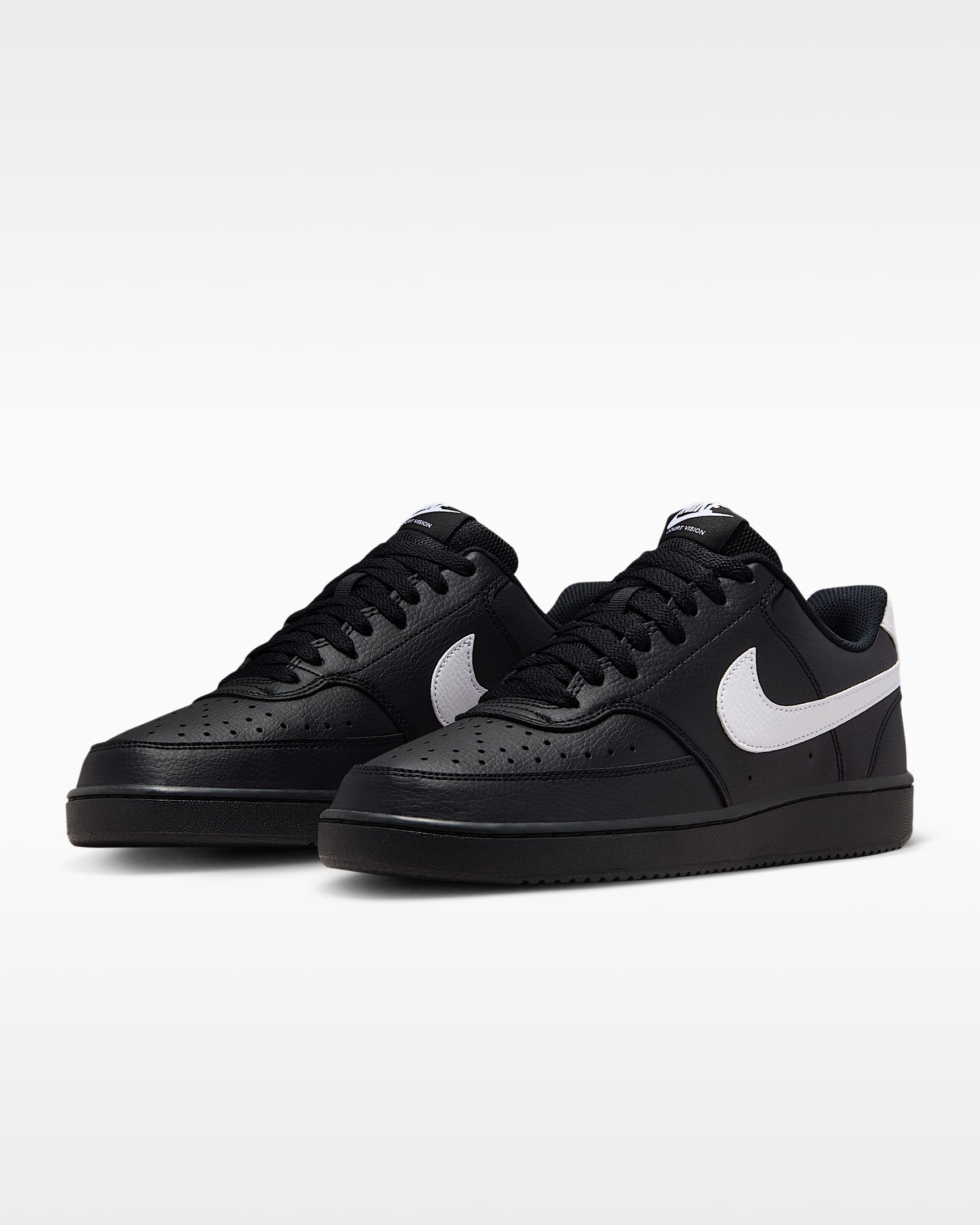 Nike Court Vision Low Men's Shoes - Black/Black/White