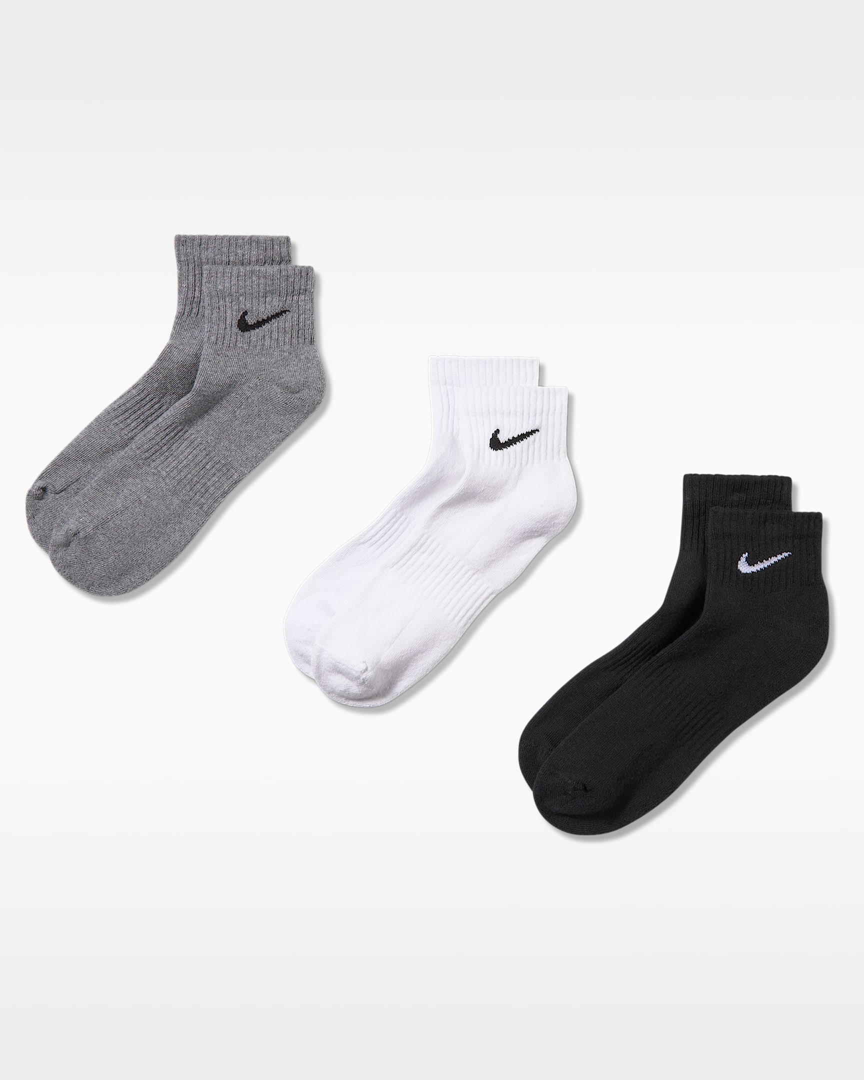 Nike Everyday Cushioned Trainings-Knöchelsocken (3 Paar) - Multi-Color