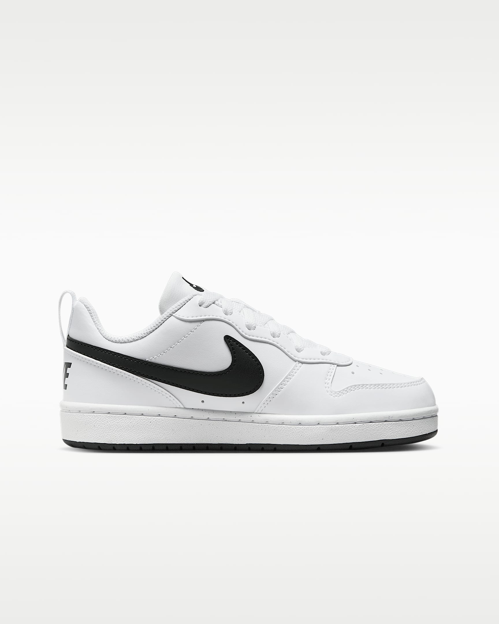Chaussure Nike Court Borough Low Recraft pour ado - Blanc/Noir