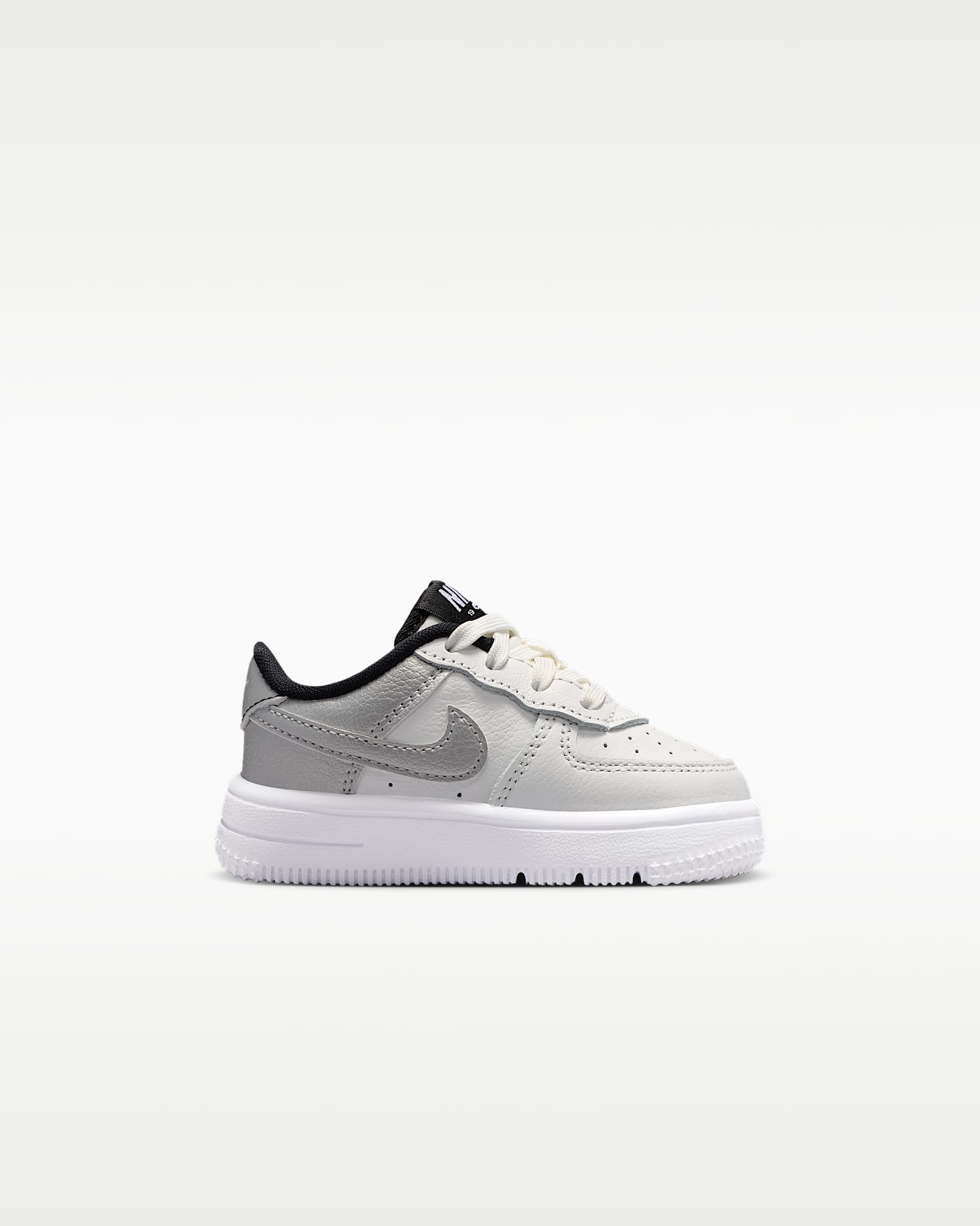 Nike Force 1 Low LV8 5 Baby/Toddler Shoes - Summit White/White/Metallic Silver/Black