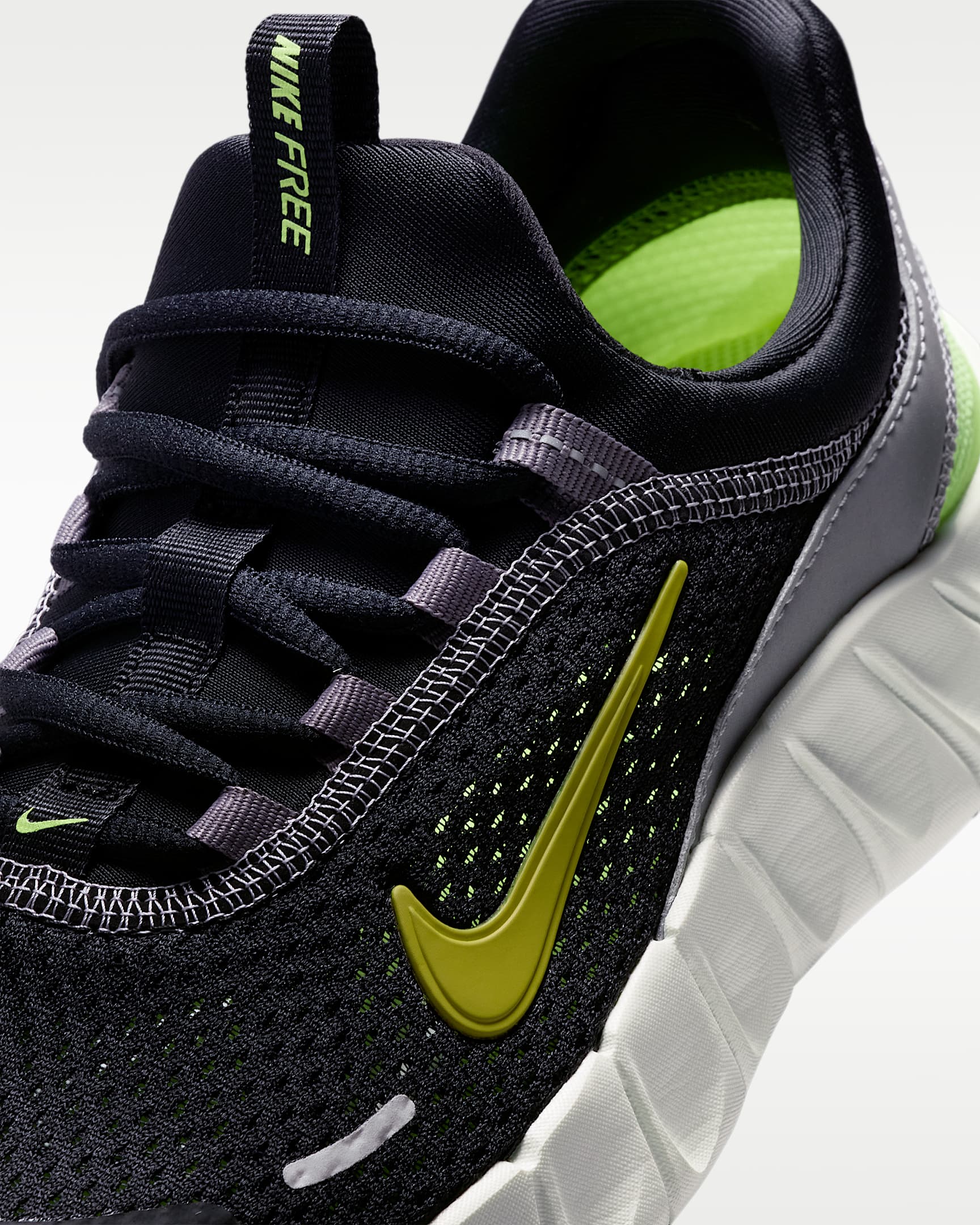 Scarpa da running Nike Free Ride – Ragazzo/a - Nero/Pencil Point/Volt Ice/Saffron Quartz