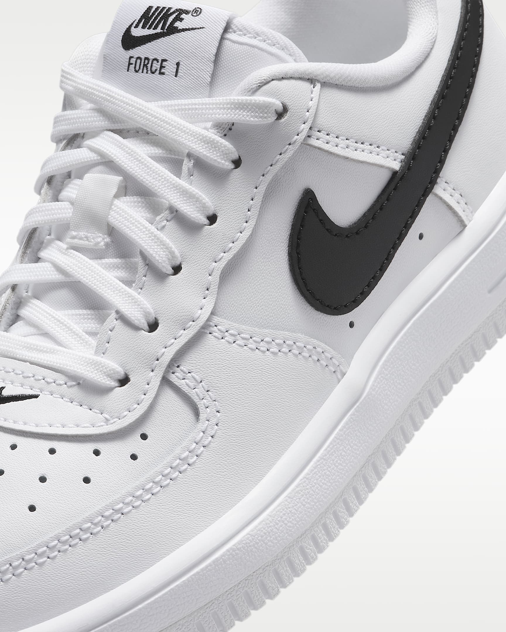Nike Force 1 Low Little Kids' Shoes - White/Black