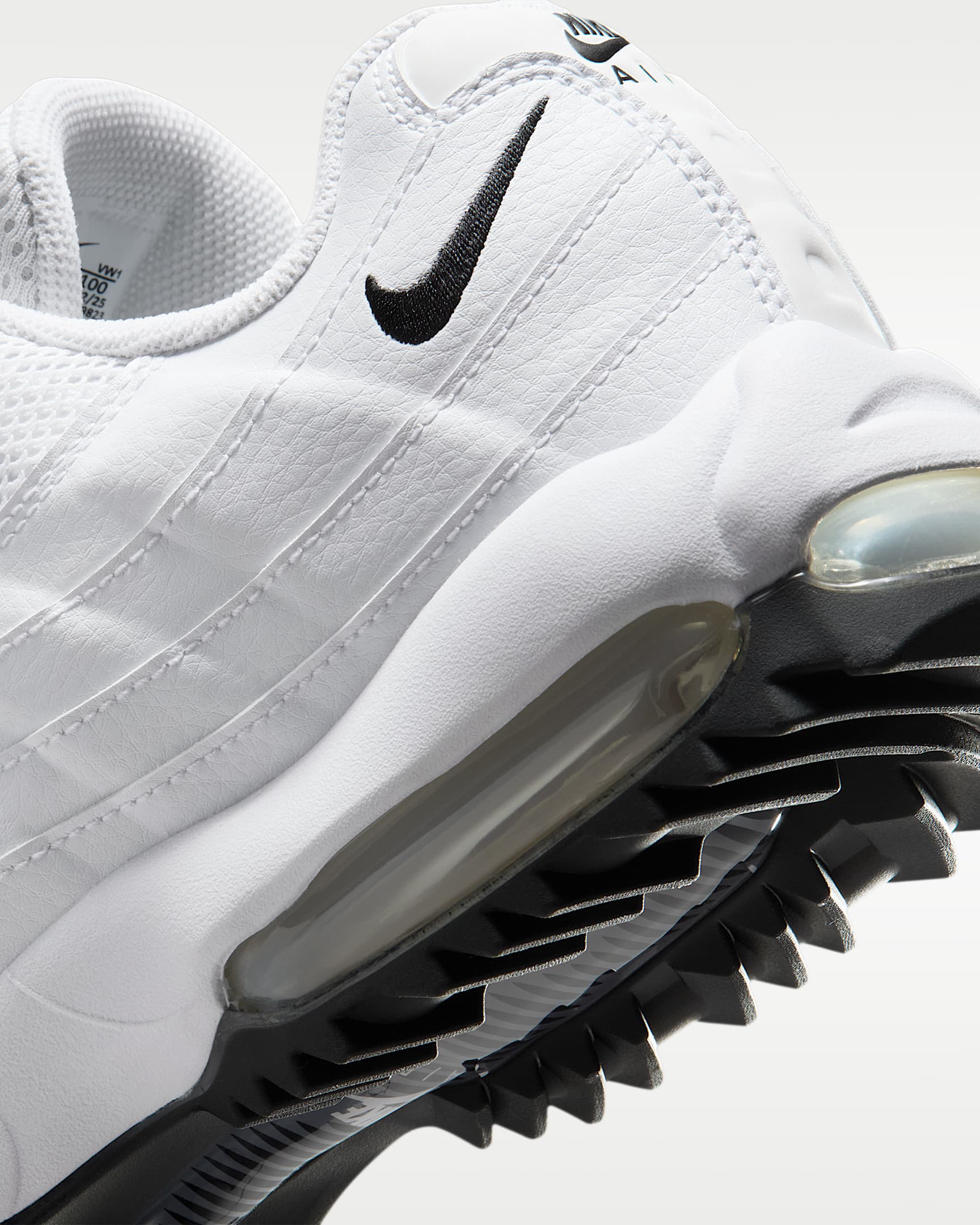Nike Air Max '95 G Golf Shoes - White/White/Light Graphite/Black