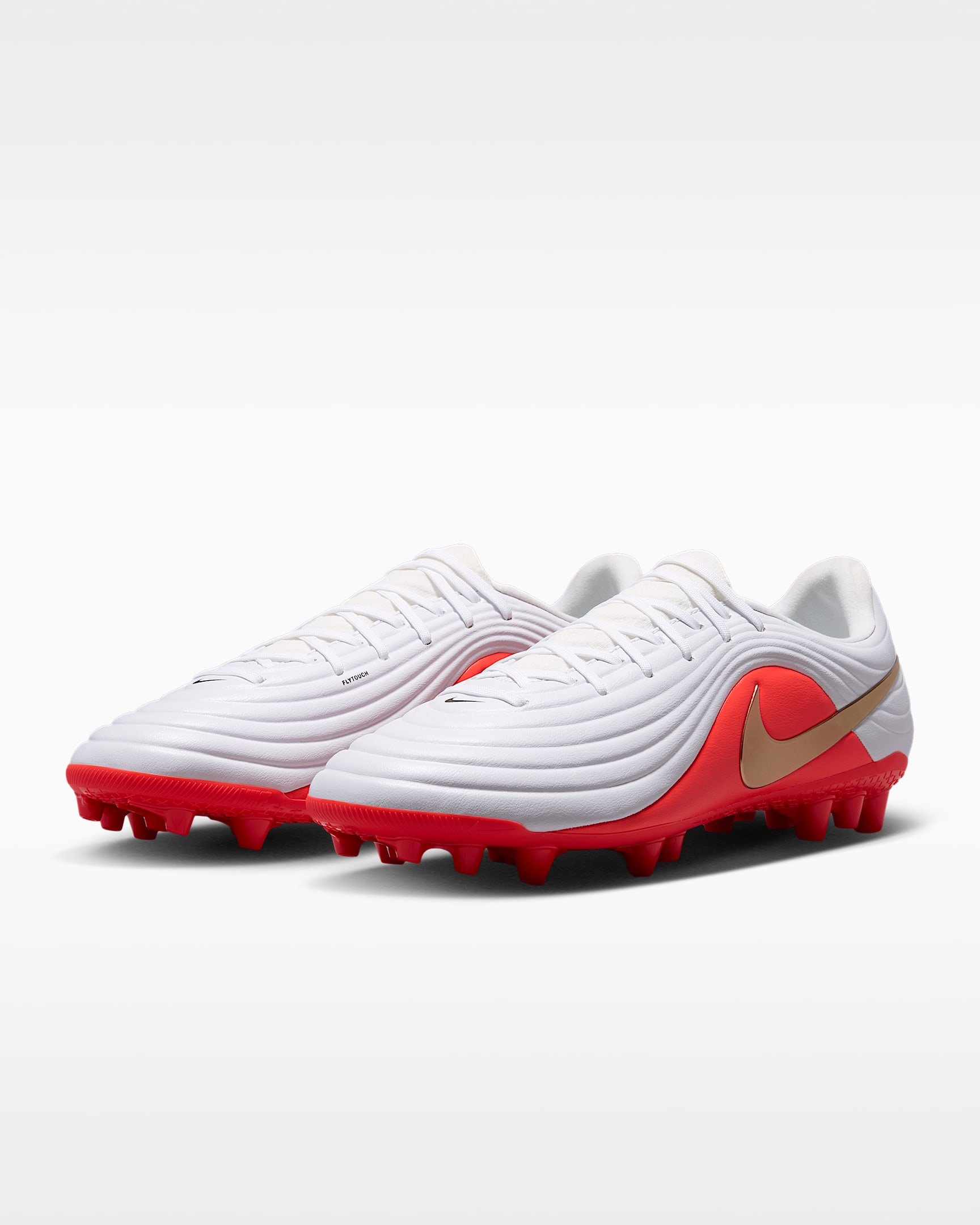 Nike Tiempo Maestro Academy Artificial-Grass Low-Top Football Boots - White/Bright Crimson/Blur