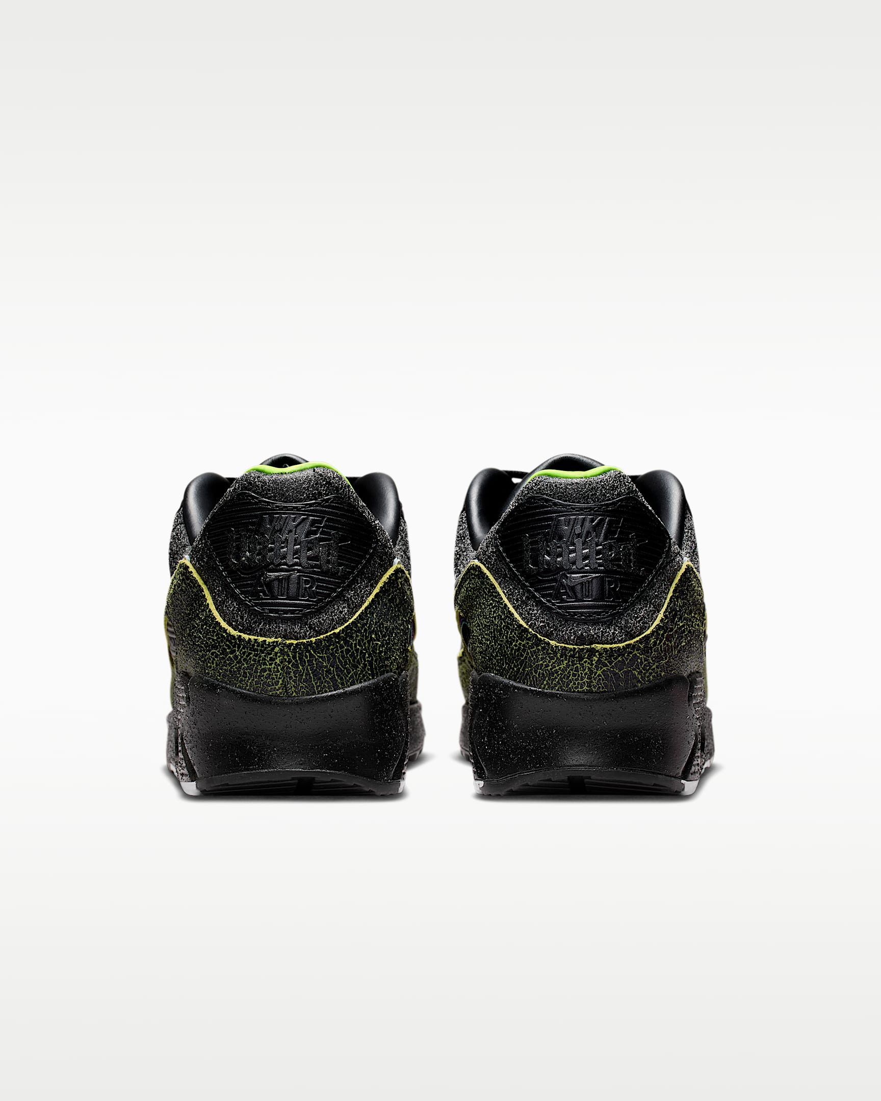 Tenis para hombre Nike Air Max 90 "Tiempo" - Negro/Negro/Verde voltaje/Blanco