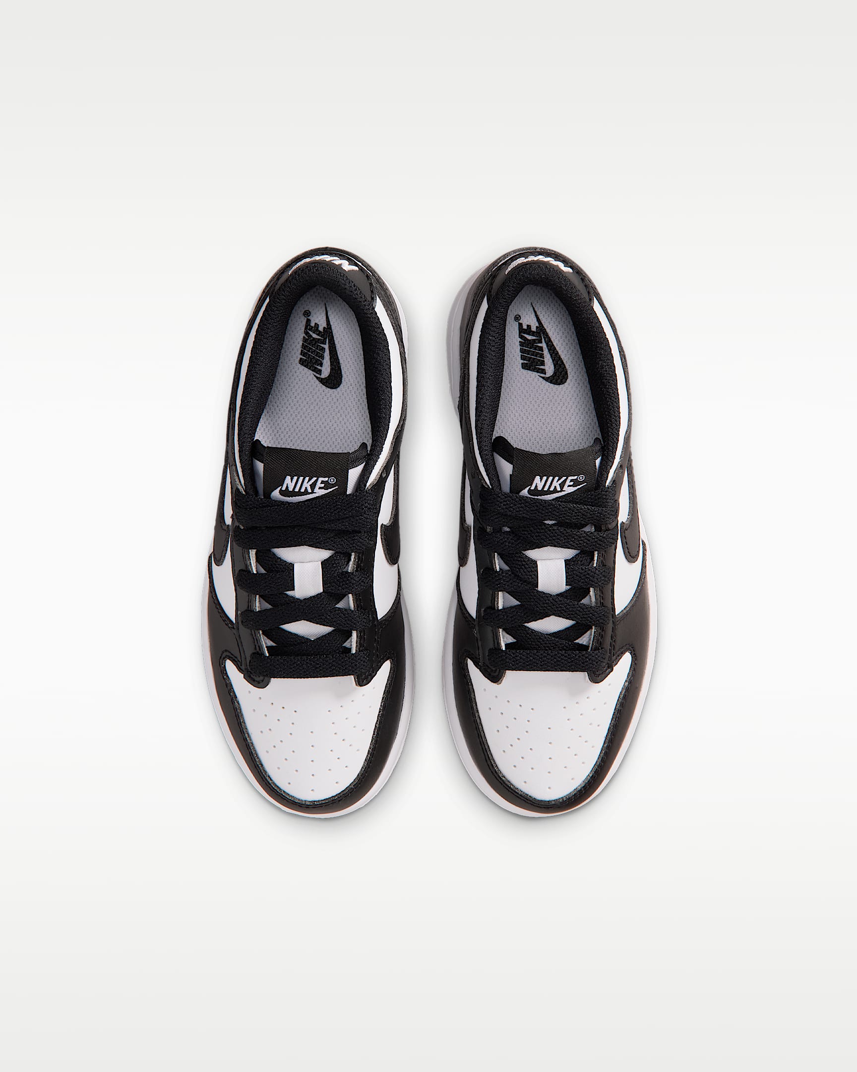 Nike Dunk Low Younger Kids' Shoes - White/White/Black