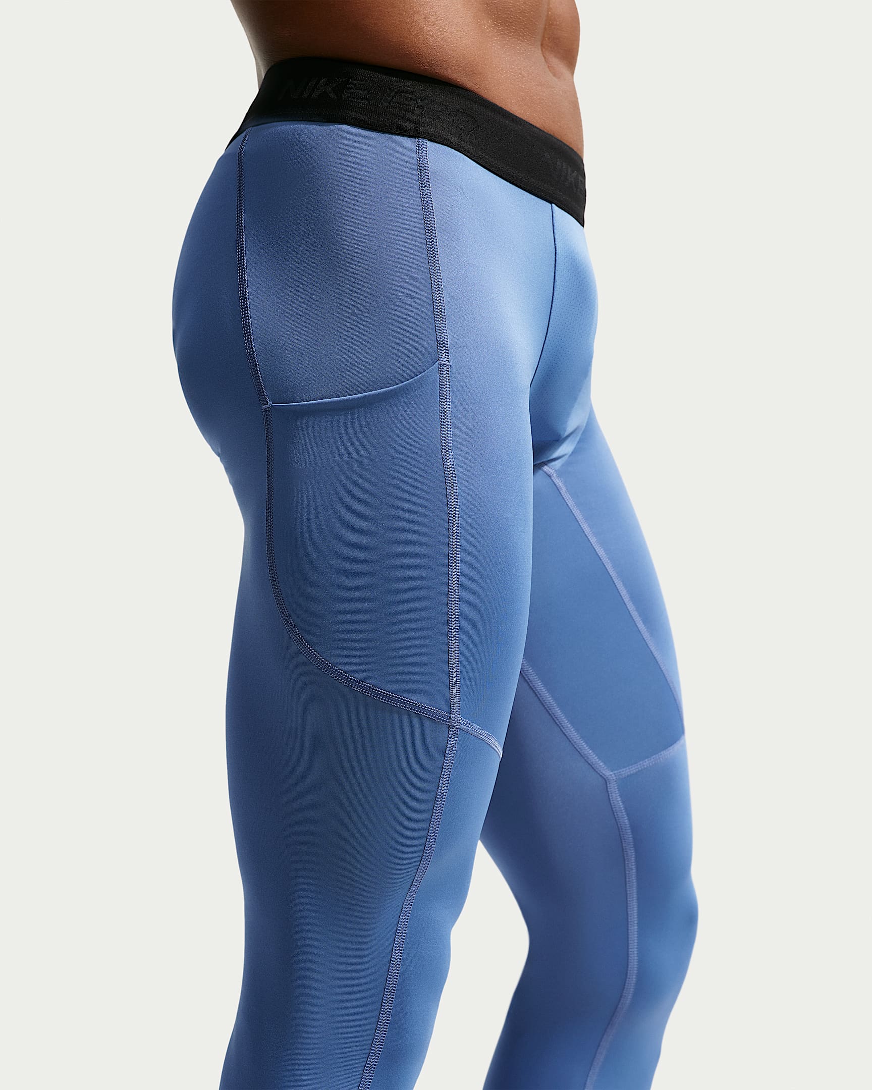 Pánské fitness legíny Nike Pro Dri-FIT - Indigo Storm/Černá
