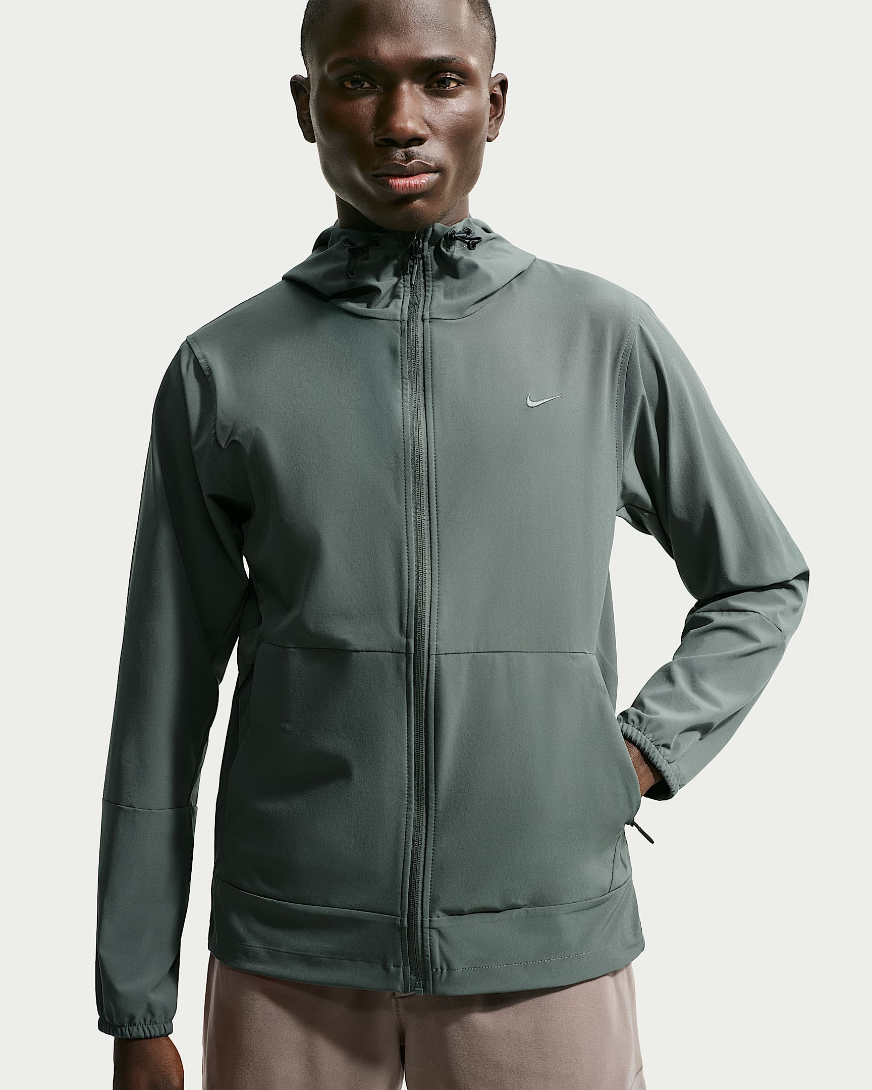 Nike Unlimited Men's Repel Hooded Versatile Jacket - Camo Green/Black/Camo Green