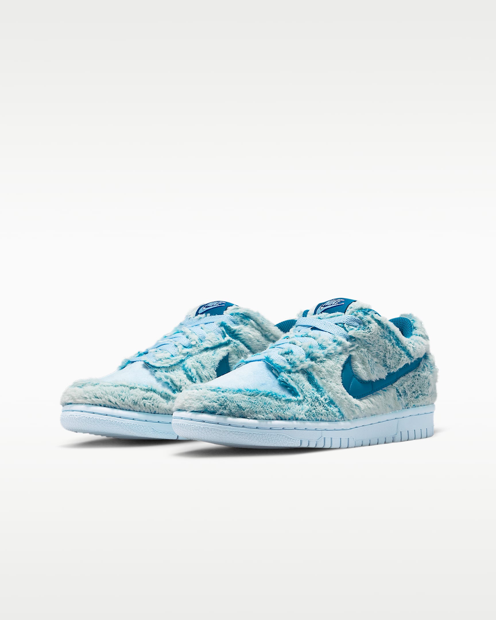 Nike Dunk Low Big Kids' Shoes - Green Abyss/White/Celestine Blue