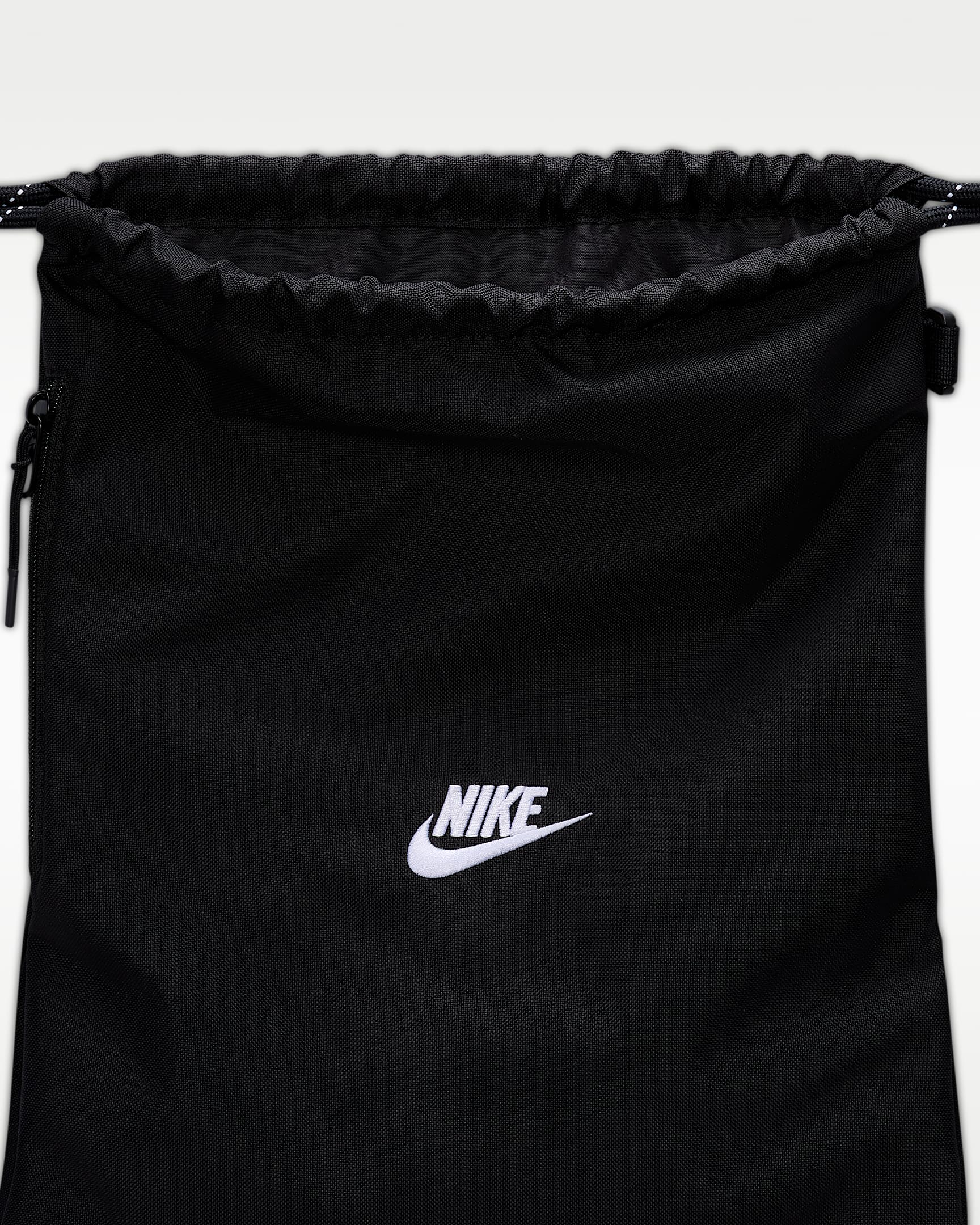 Sac avec cordon de serrage Nike Heritage 2.0 (12 L) - Noir/Noir/Blanc