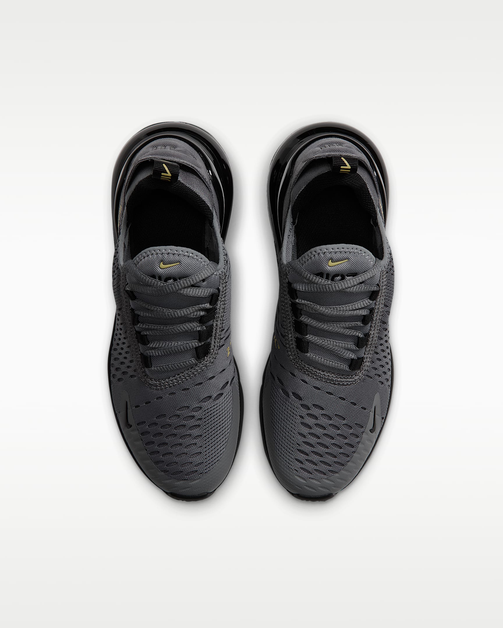 Chaussure Nike Air Max 270 pour ado - Smoke Grey/Chrome Yellow/Dark Smoke Grey/Noir