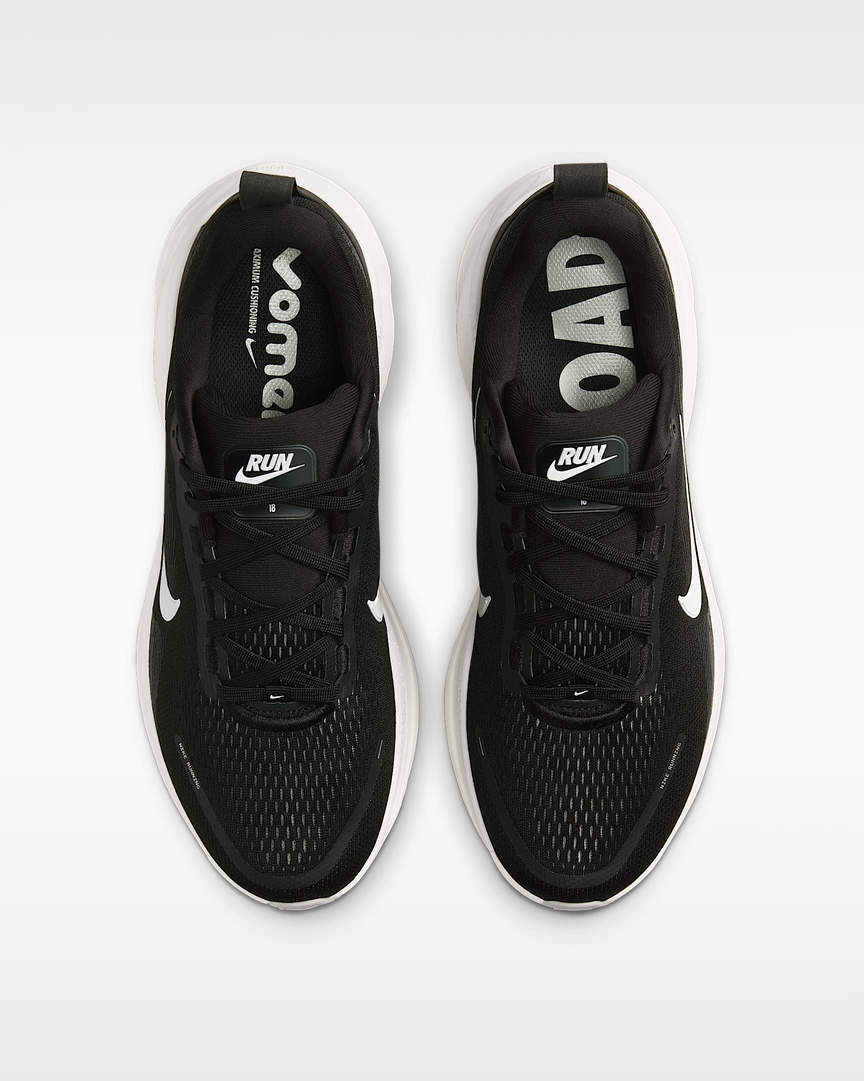 Nike Vomero 18 Men's Road Running Shoes - Black/Coconut Milk/Light Iron Ore/Summit White