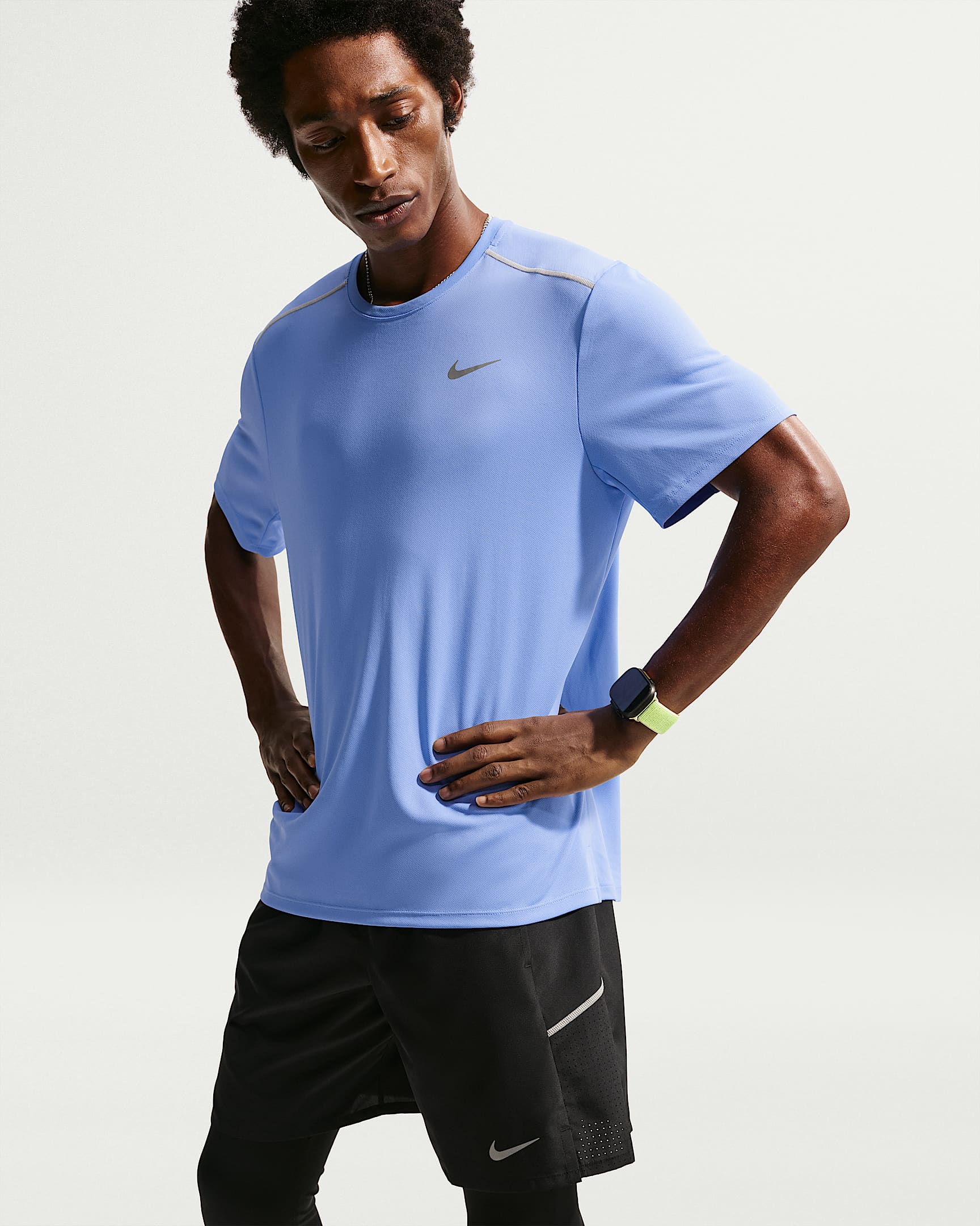 Nike Miler Men's Dri-FIT Short-Sleeve Running Top - Royal Pulse/Sapphire