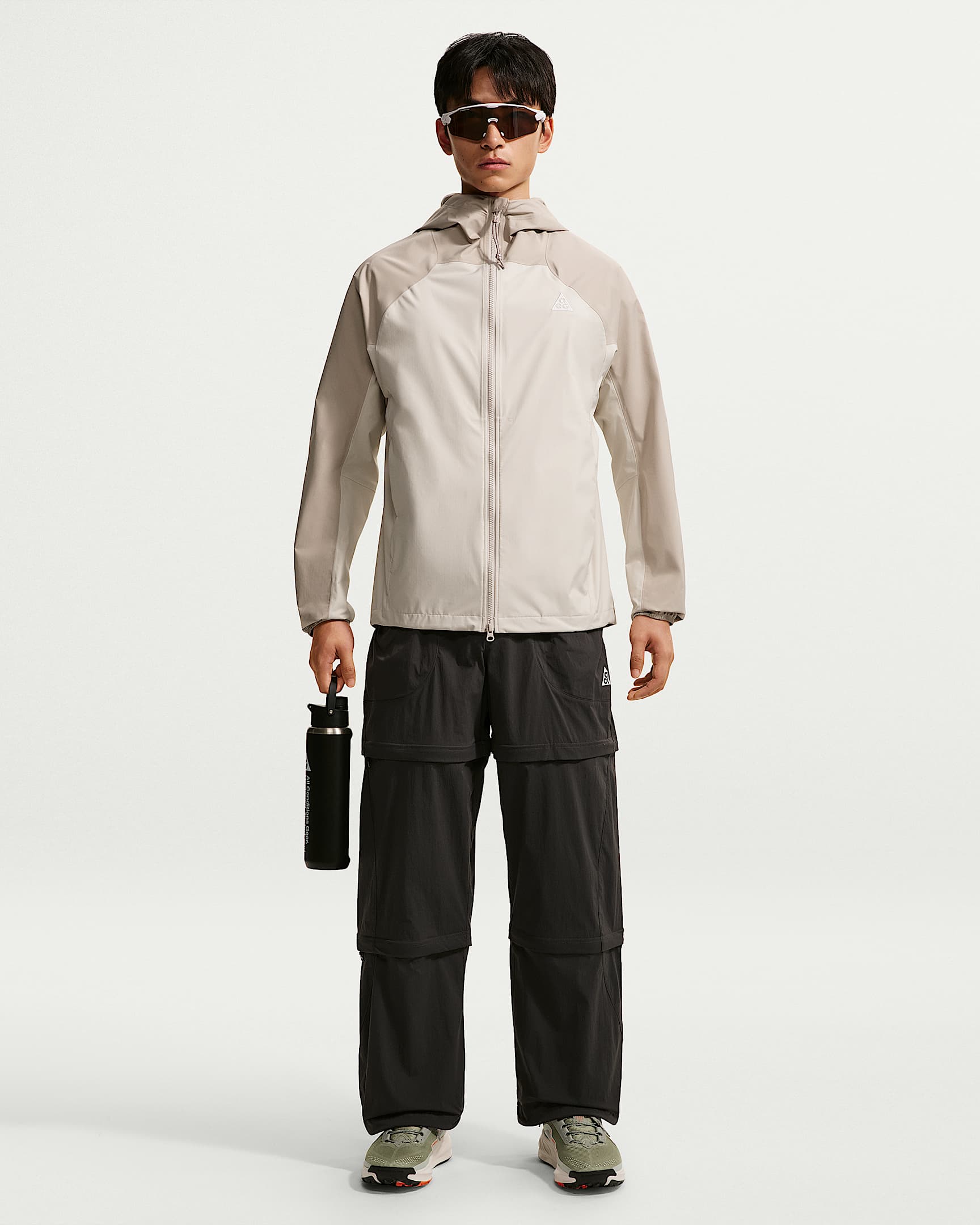 ACG Phantazma Men's Storm-FIT ADV Jacket - Cream II/Light Orewood Brown/Light British Tan/Summit White