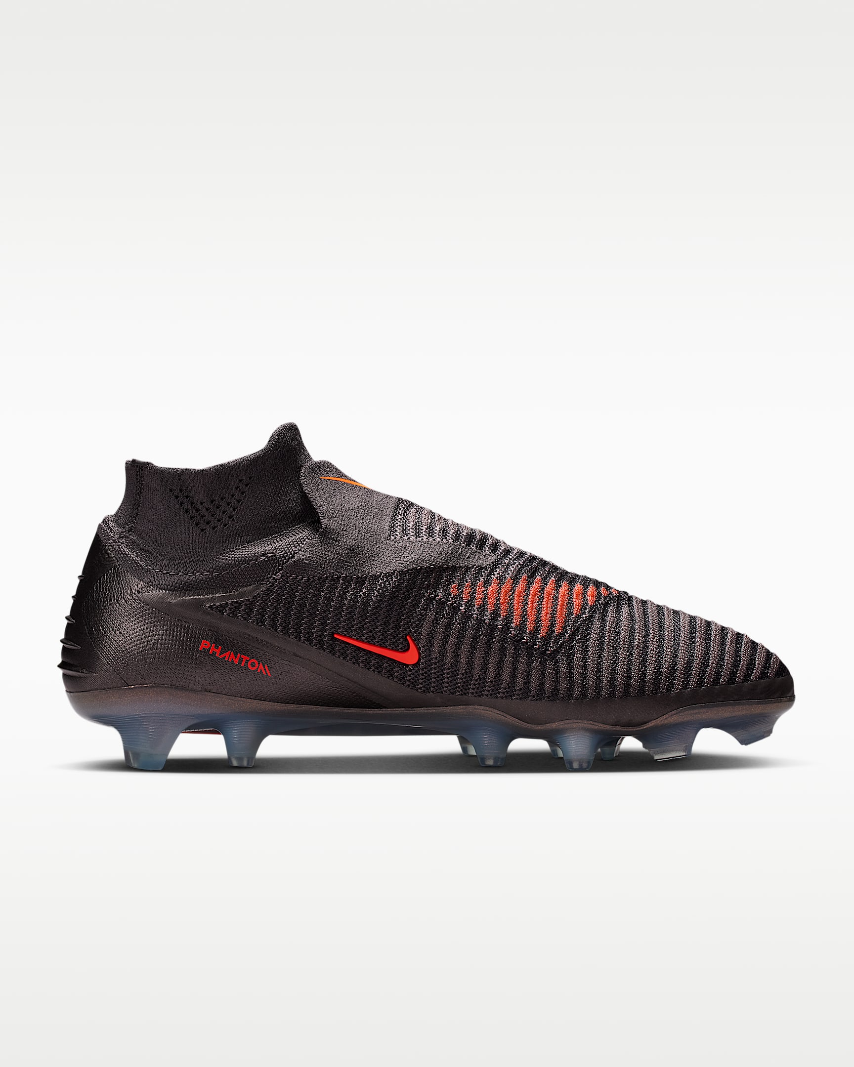 Nike Phantom 6 High Elite LV8 Firm-Ground Soccer Cleats - Medium Ash/Black/Gold Amber