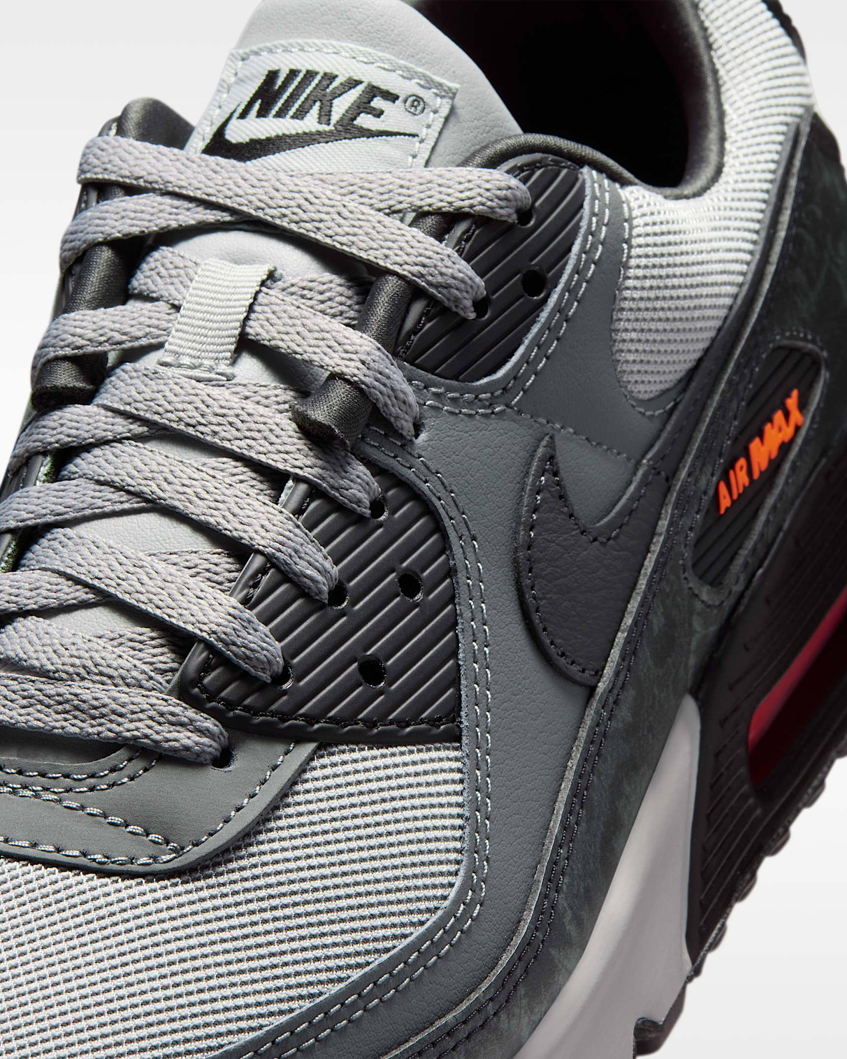 Nike Air Max 90 Premium Men's Shoes - Multi-Color/Multi-Color/Hyper Crimson/Black