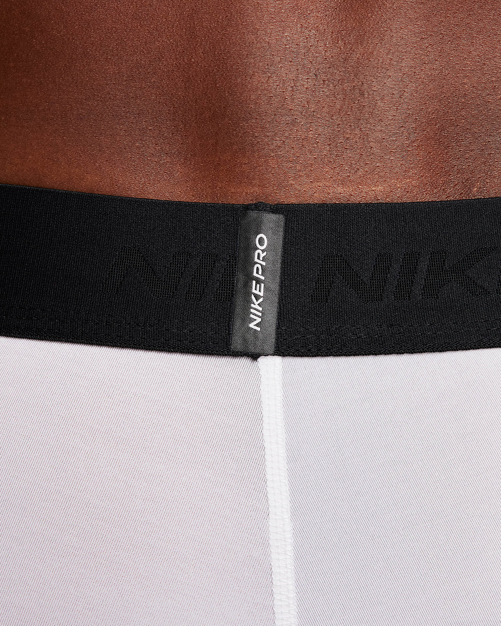 Nike Pro Men's Dri-FIT Fitness Tights - White/Black