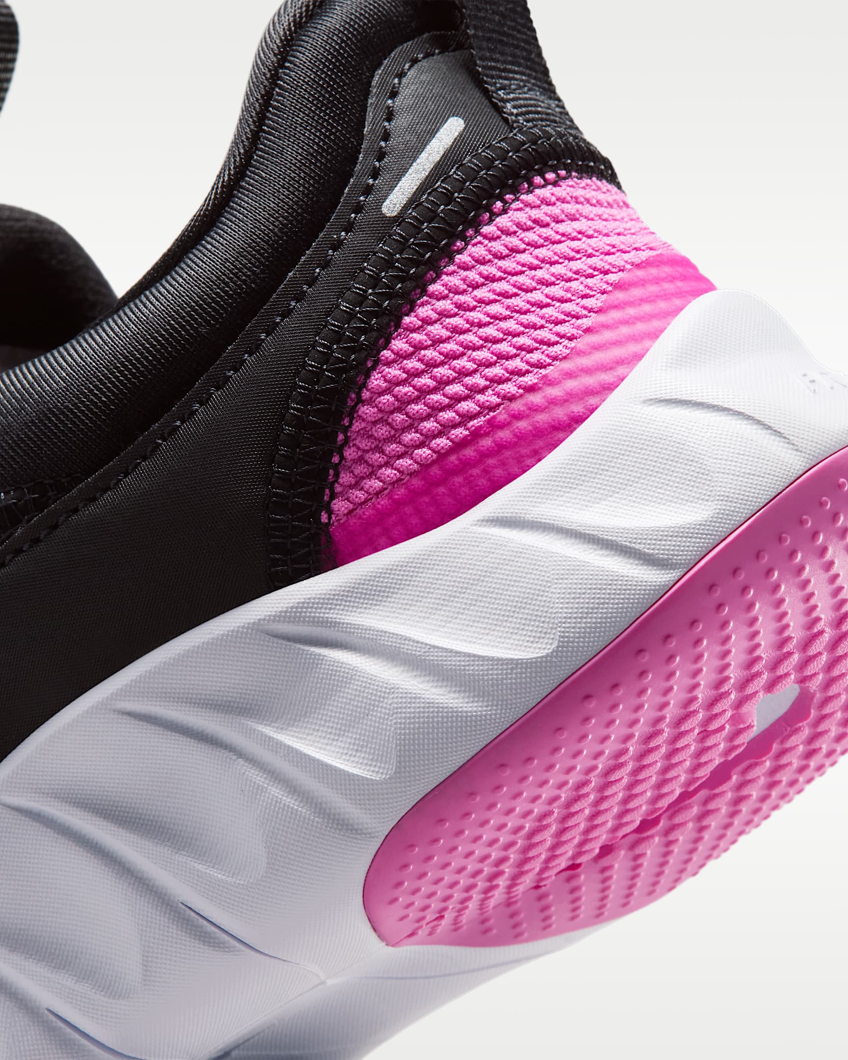 Nike Free Ride Younger Kids' Running Shoes - Black/Anthracite/White/Playful Pink