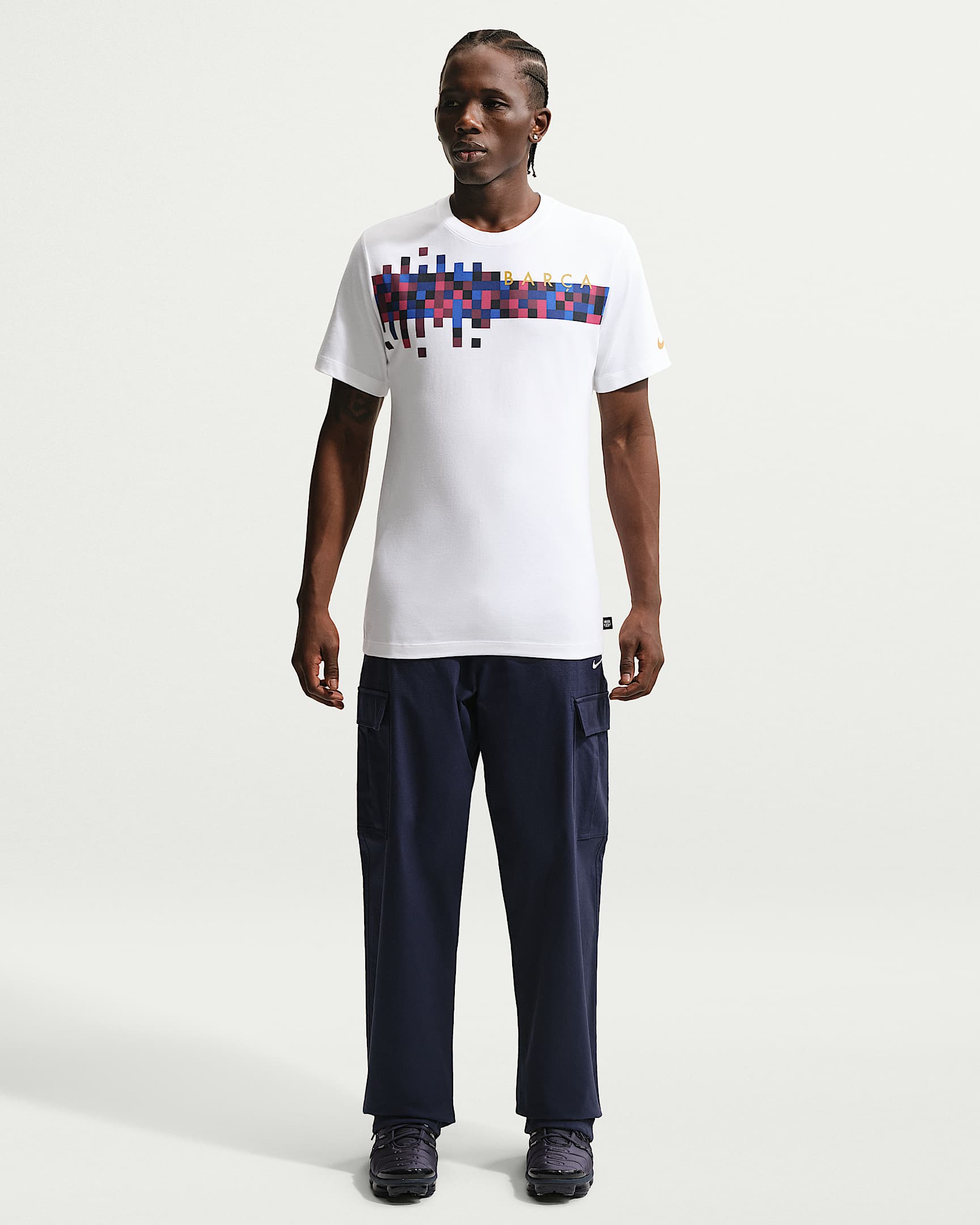 FC Barcelona Men's Nike Soccer T-Shirt - White