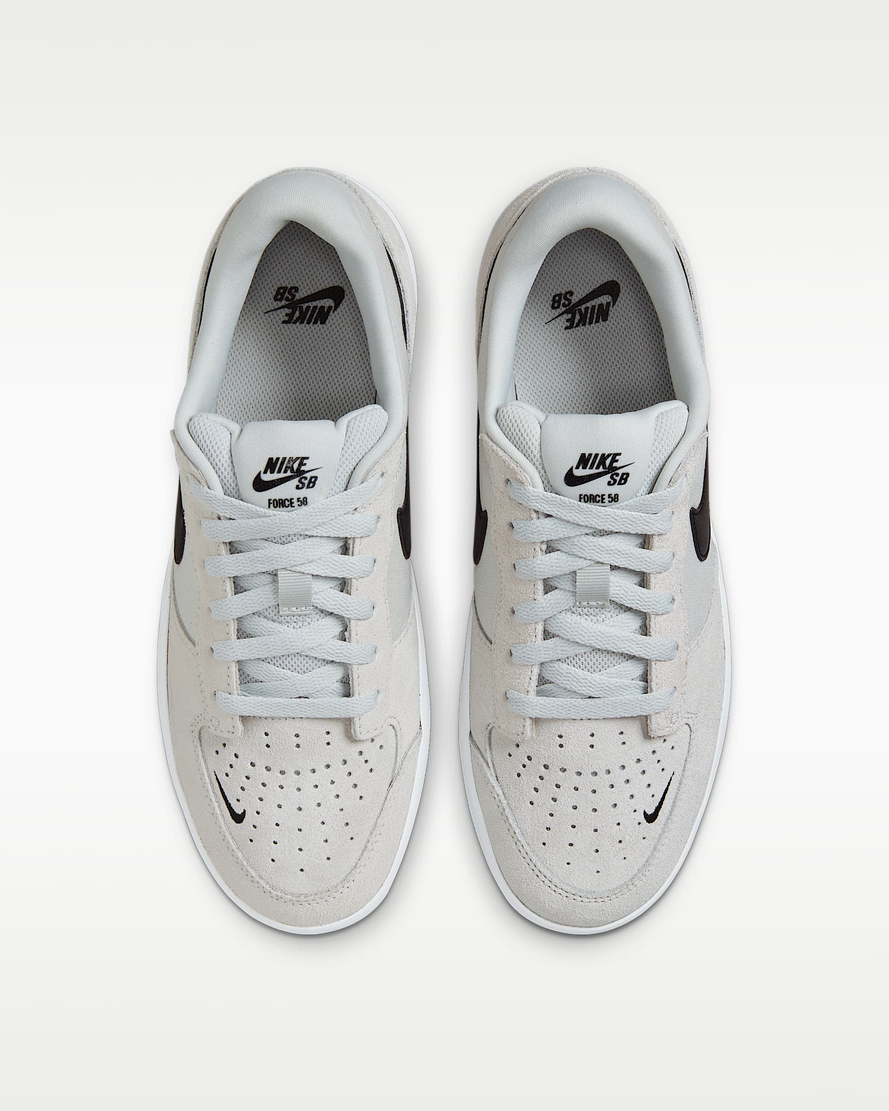 Nike SB Force 58 Skate Shoe - Photon Dust/Photon Dust/White/Black