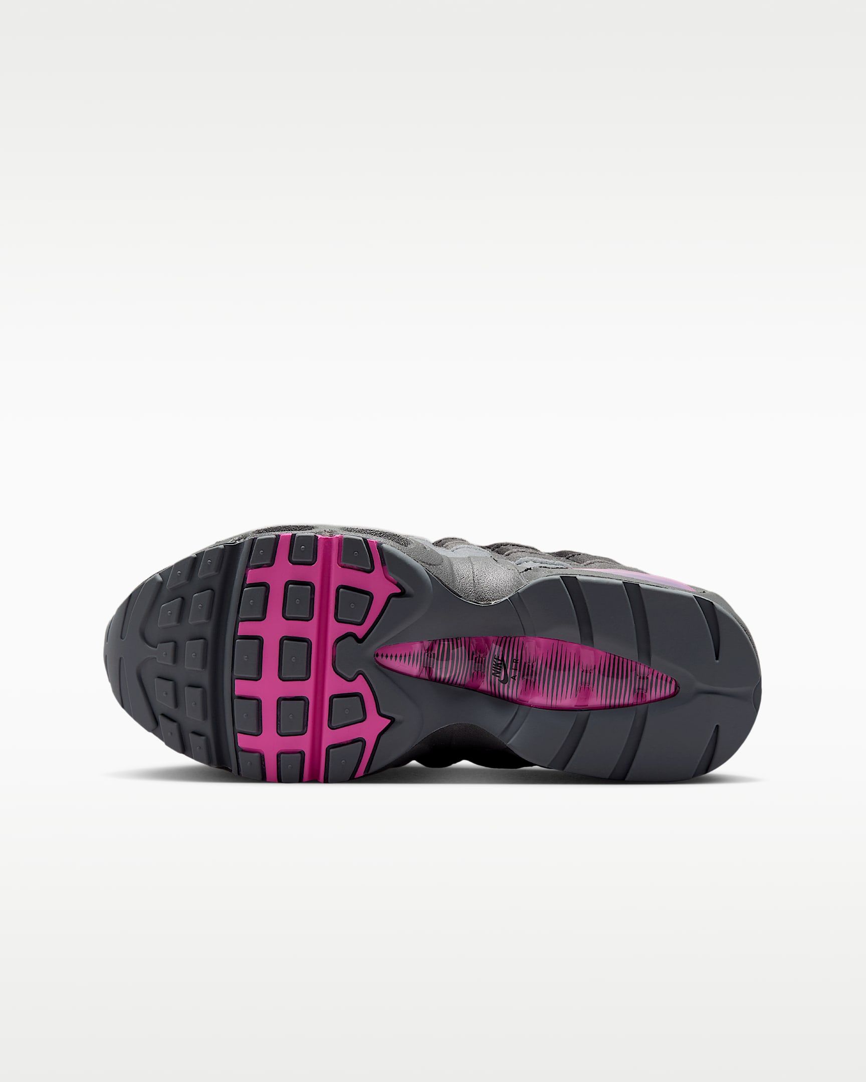 Nike Air Max 95 Big Bubble Big Kids' Shoes - Black/Cool Grey/Iron Grey/Playful Pink