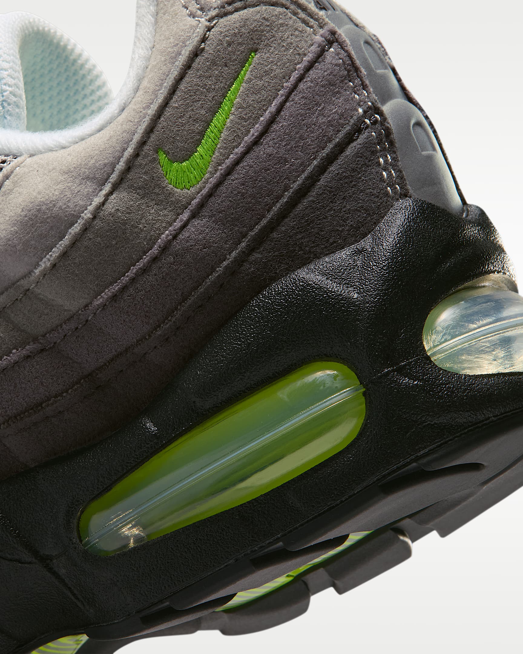 Nike Air Max 95 Big Bubble Older Kids' Shoes - Black/Anthracite/Light Graphite/Neon Yellow