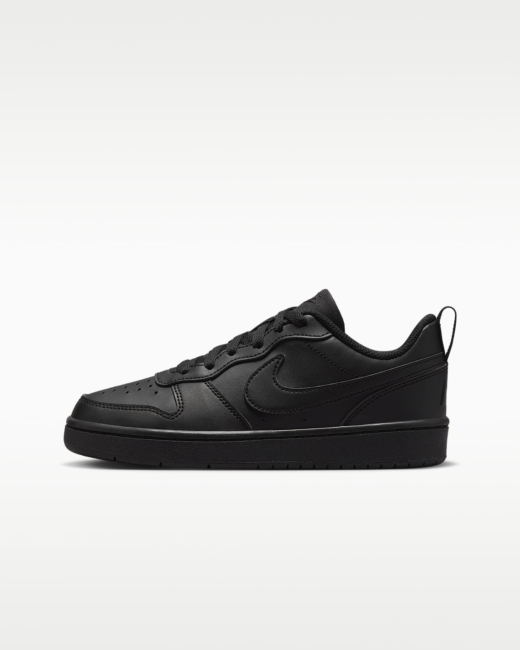 Nike Court Borough Low Recraft Big Kids' Shoes - Black/Black/Black