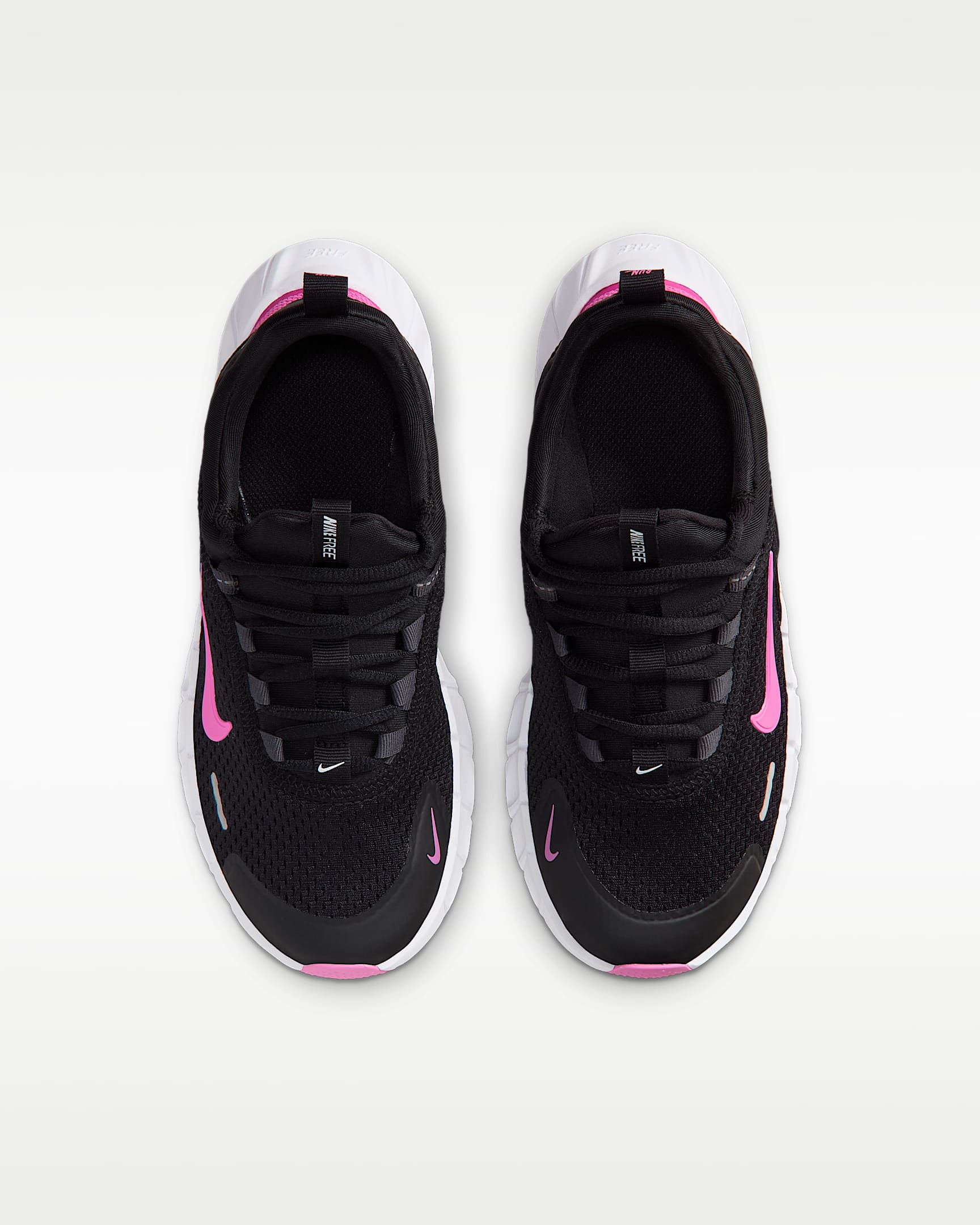 รองเท้าวิ่งเด็กโต Nike Free Ride - ดำ/Anthracite/ขาว/Playful Pink