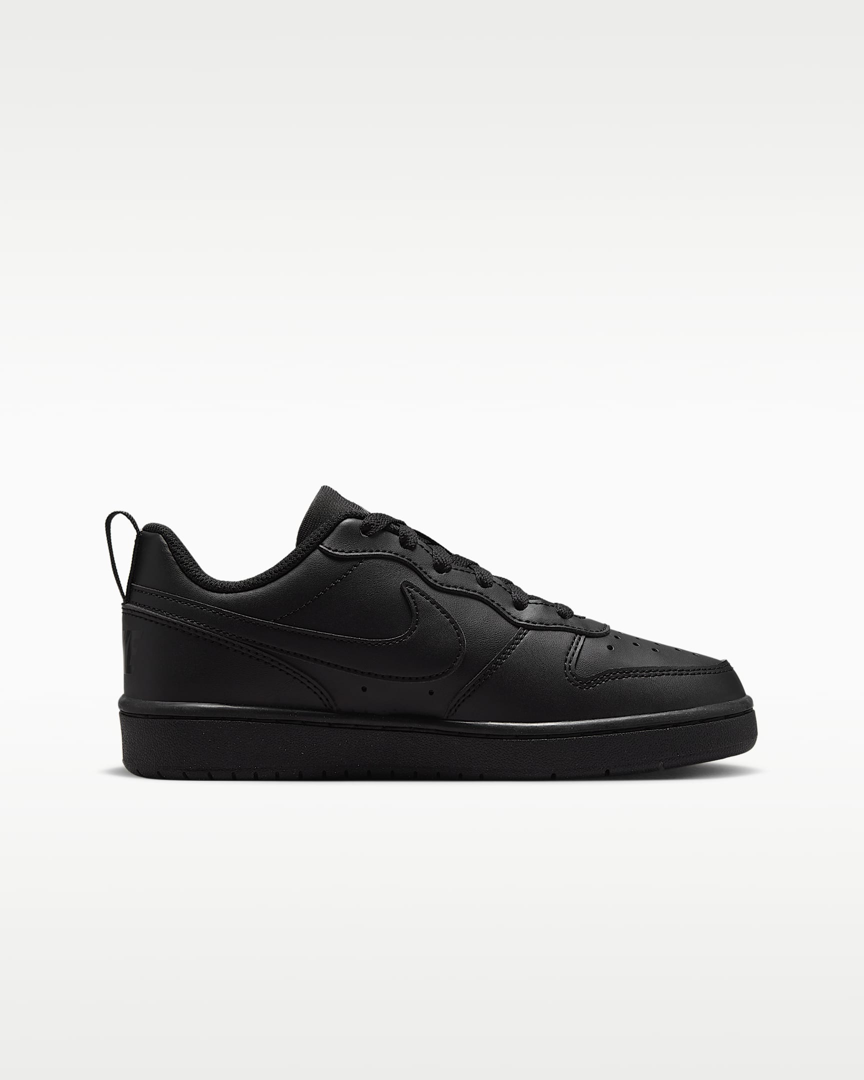 Nike Court Borough Low Recraft Big Kids' Shoes - Black/Black/Black