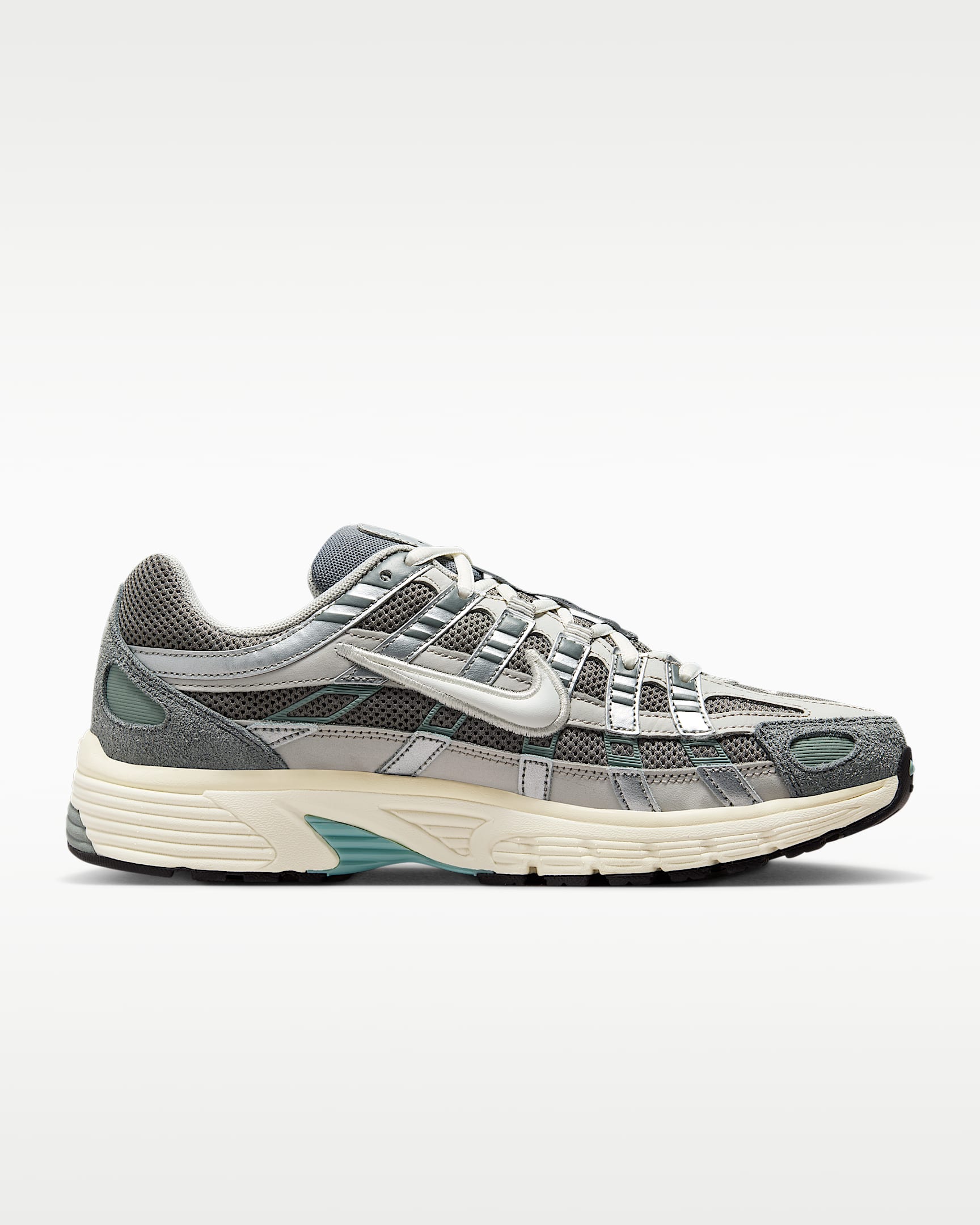 Nike P-6000 Shoes - Flat Pewter/Light Iron Ore/Metallic Silver/White