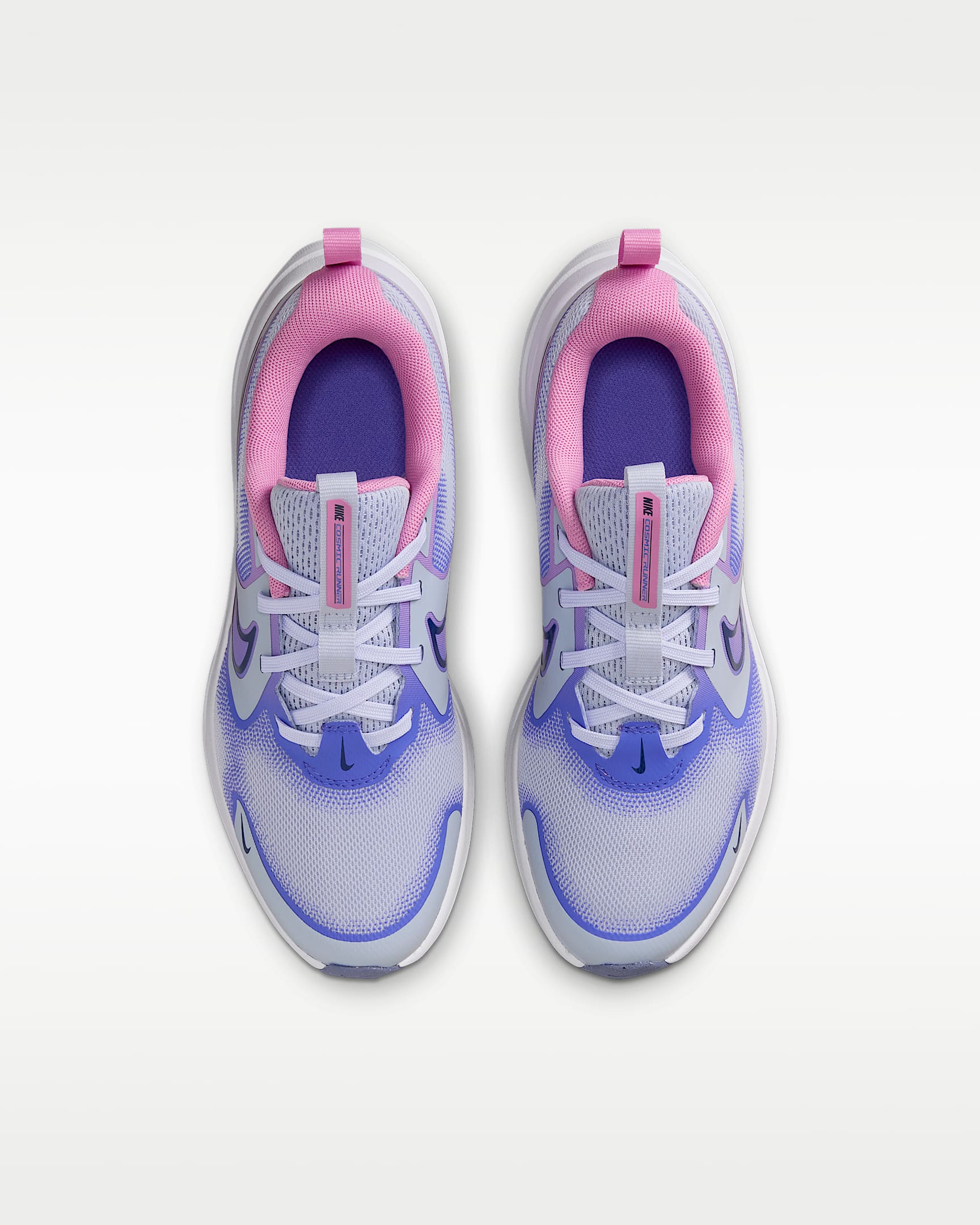 Nike Cosmic Runner Big Kids' Road Running Shoes - Ghost/Sapphire/Light Magenta/Midnight Navy