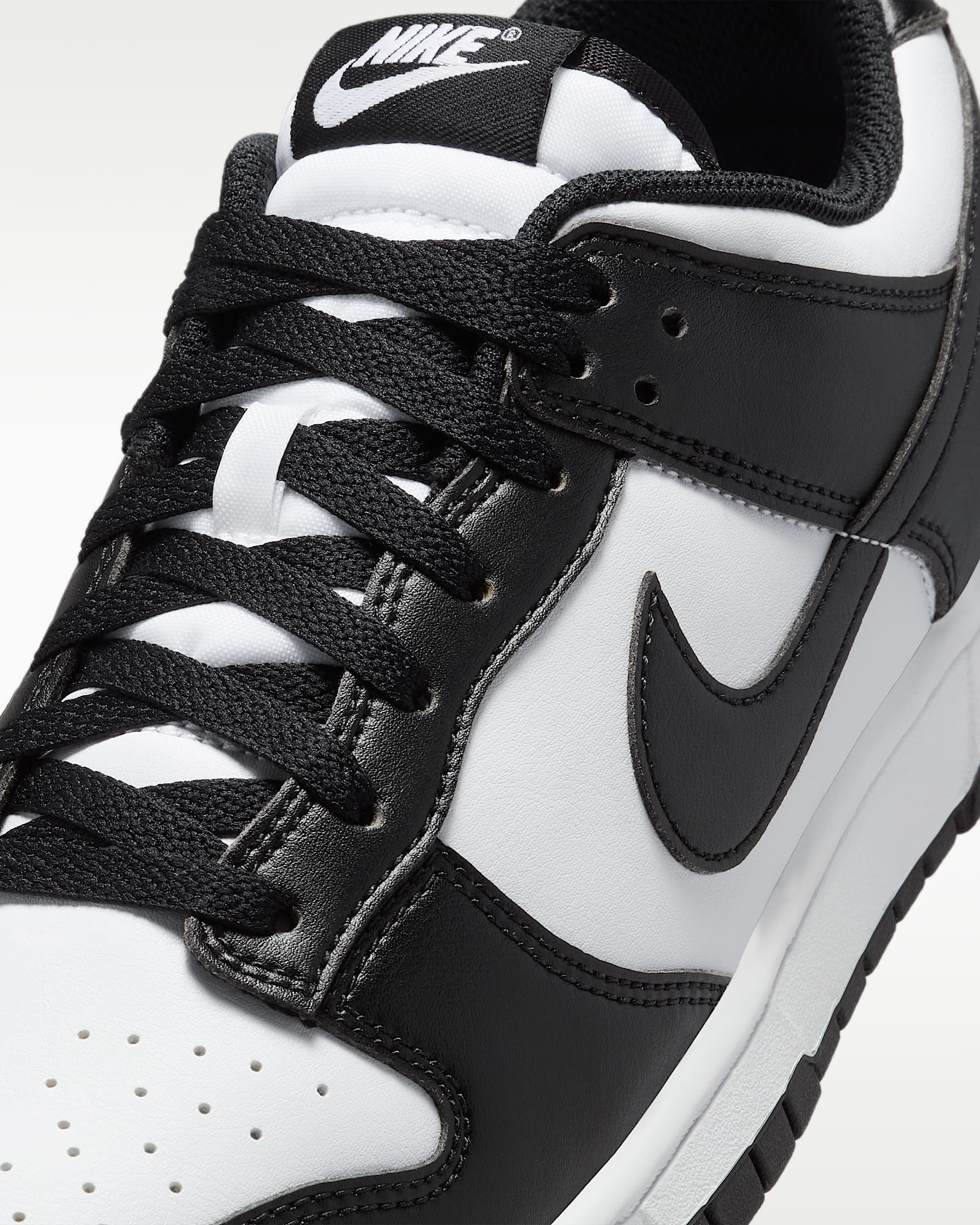 Nike Dunk Low Retro Men's Shoes - White/White/Black