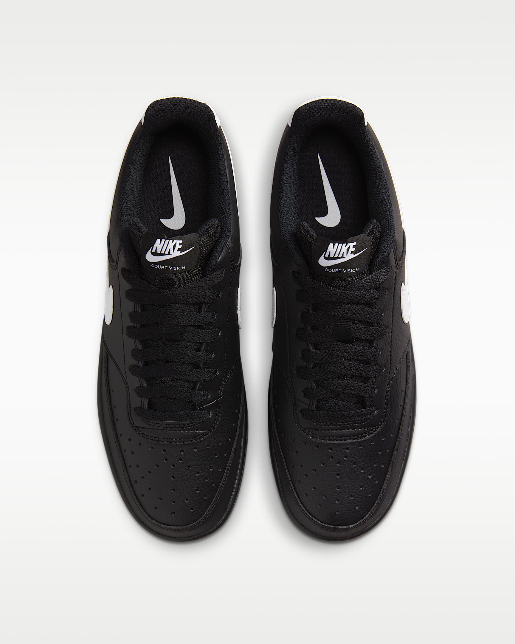 Nike Court Vision Low Men's Shoes - Black/Black/White