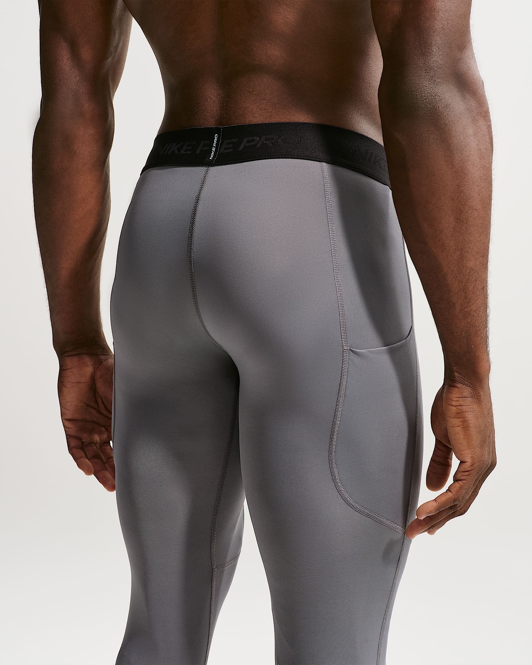 Legging de fitness Dri-FIT Nike Pro pour homme - Smoke Grey/Noir