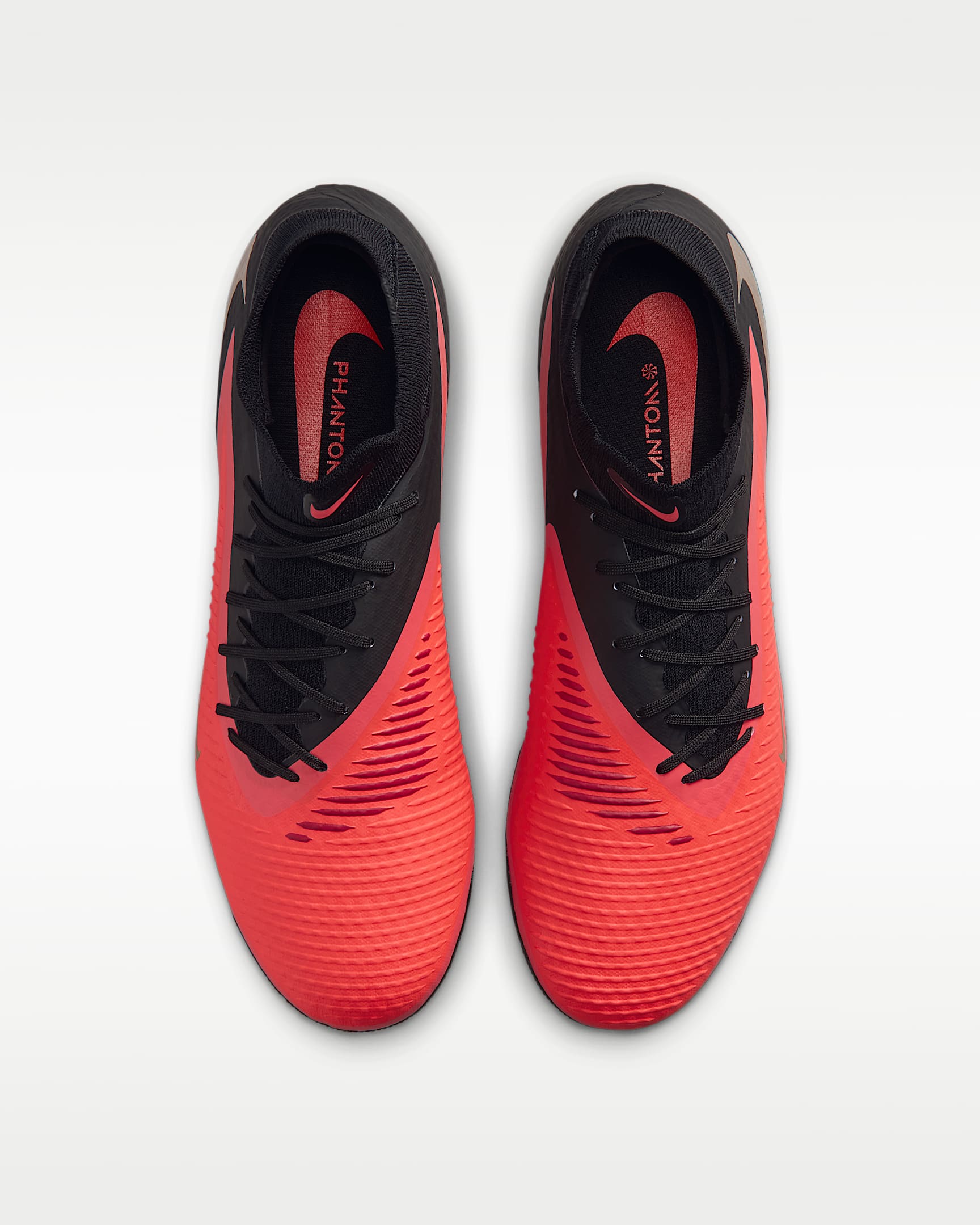 Nike Phantom 6 High Academy Artificial-Grass Football Boots - Bright Crimson/Black/Blur