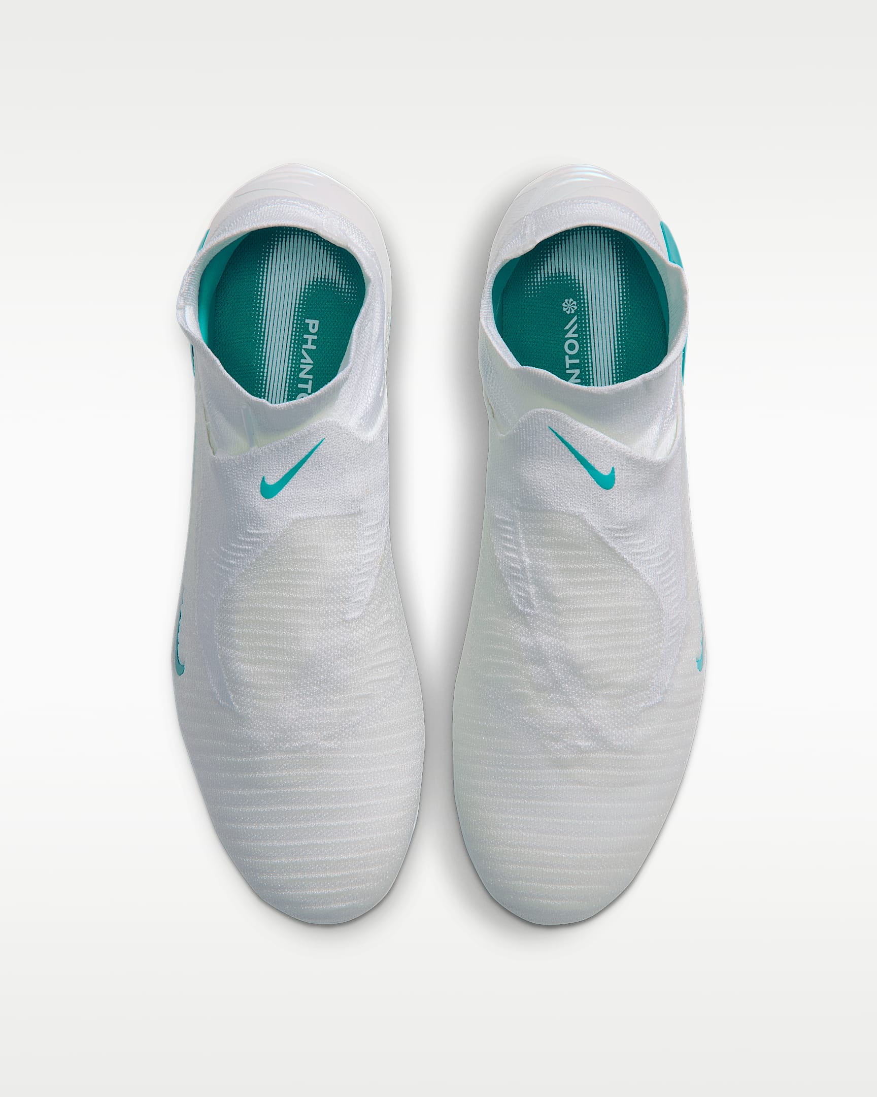 Nike Phantom 6 High Elite Fußballschuh für normalen Rasen - Weiß/Weiß/Dusty Cactus
