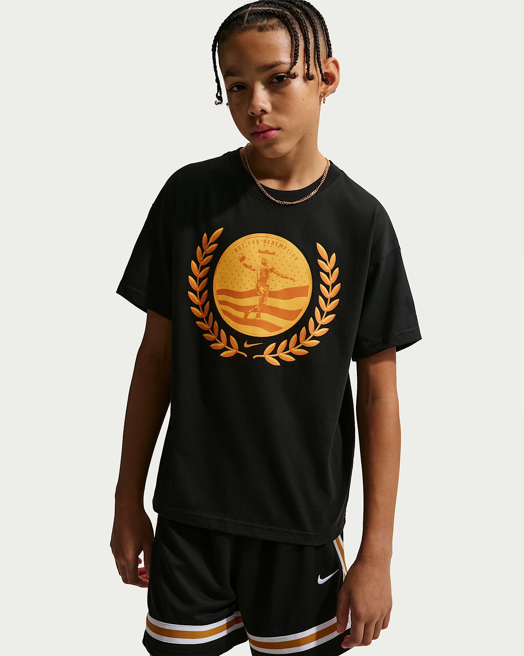 LeBron Kids' Max90 T-Shirt - Black