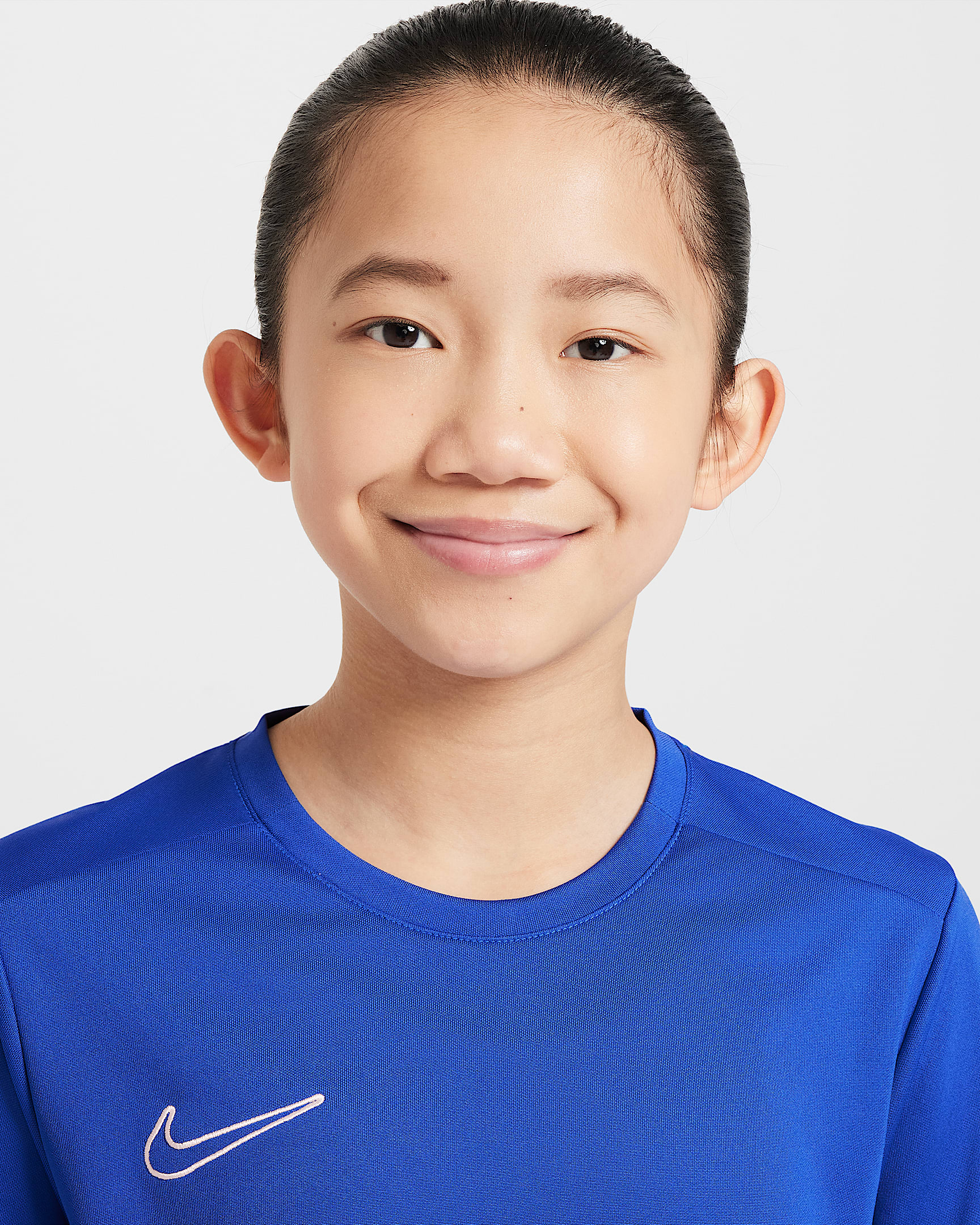 Camisola de futebol Dri-FIT Nike Academy Júnior - Game Royal/Game Royal/Branco/Branco