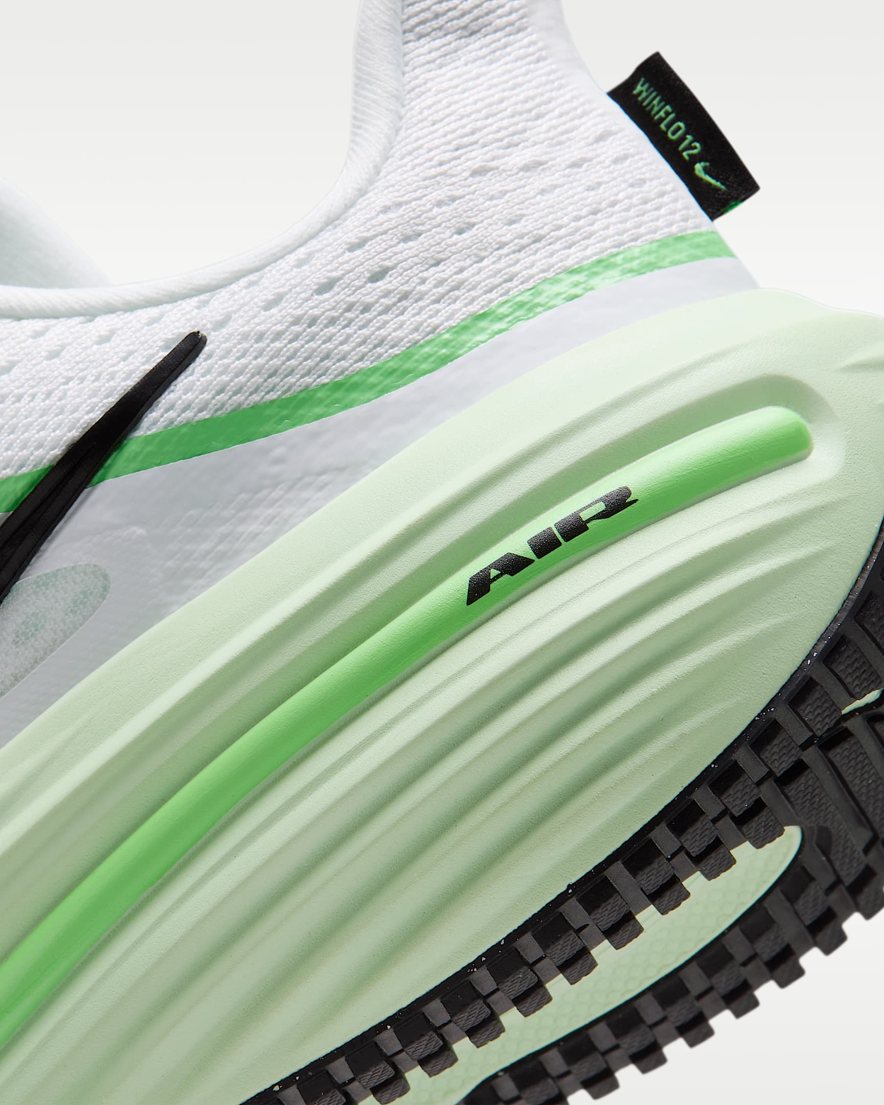 Nike Winflo 12 Women's Road Running Shoes - White/Illusion Green/Cucumber Calm/Black