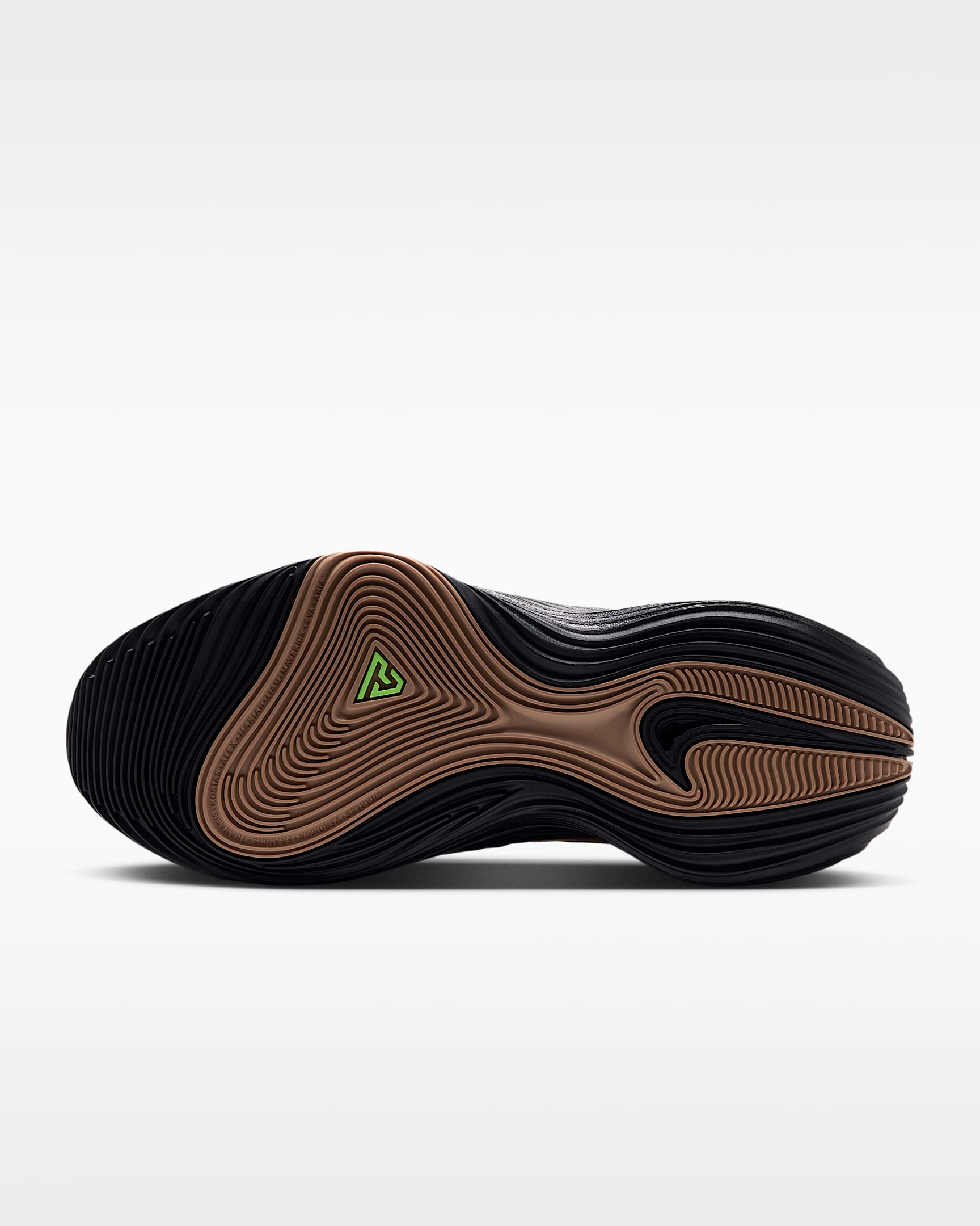 Giannis Immortality 5 Basketball Shoes - Black/Gum Light Brown/Volt/Metallic Gold
