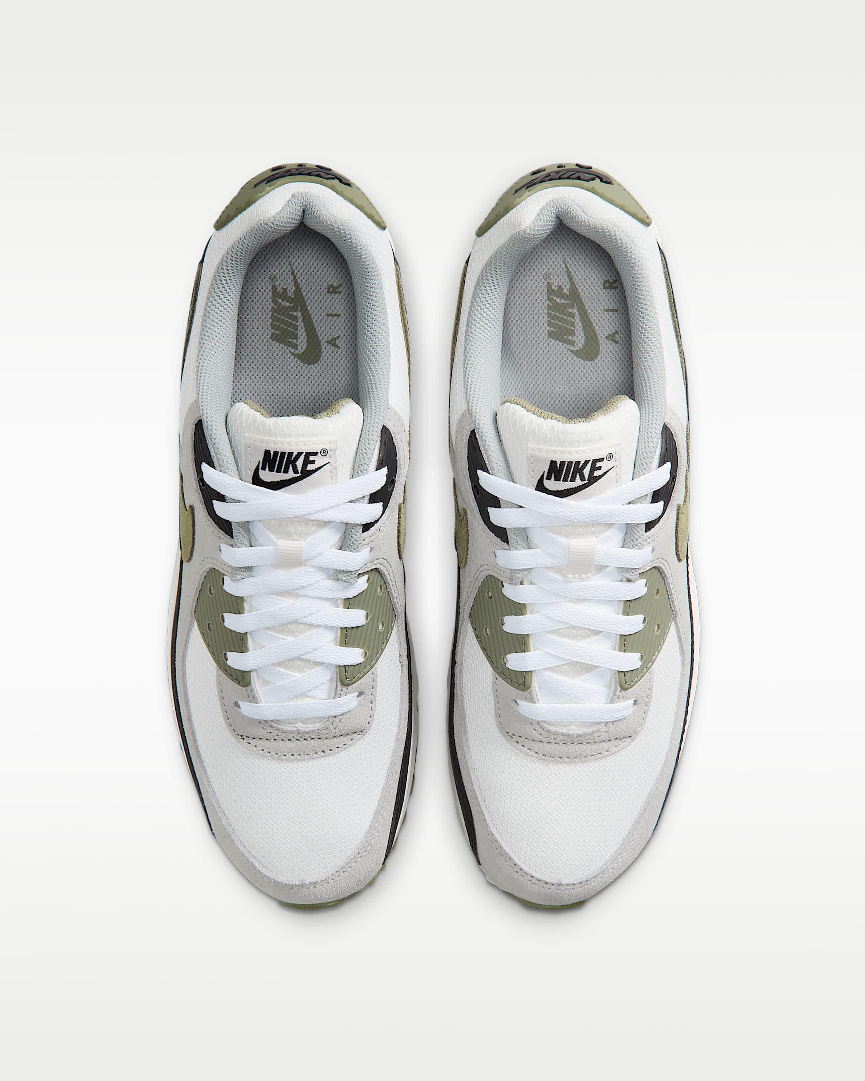 Nike Air Max 90 Men's Shoes - Summit White/Light Pumice/Black/Silver Sage