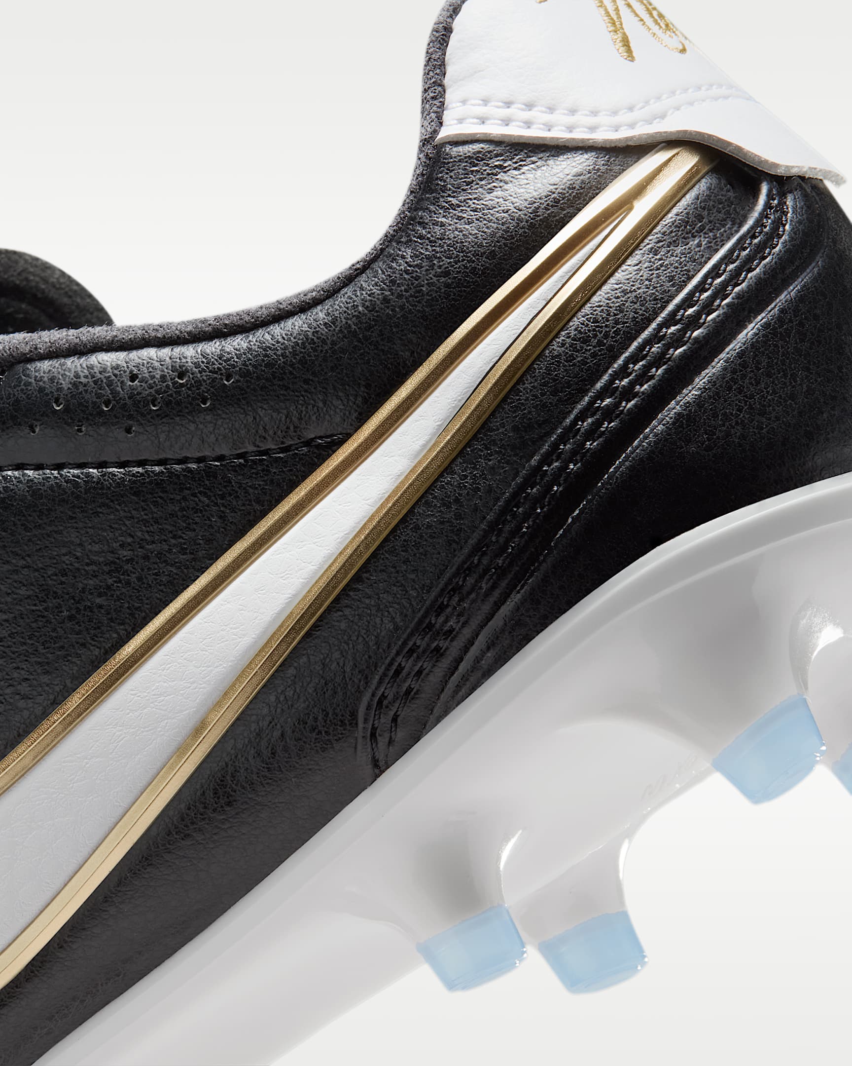 Nike Tiempo Ligera Pro Firm-Ground Low-Top Soccer Cleats - Black/White