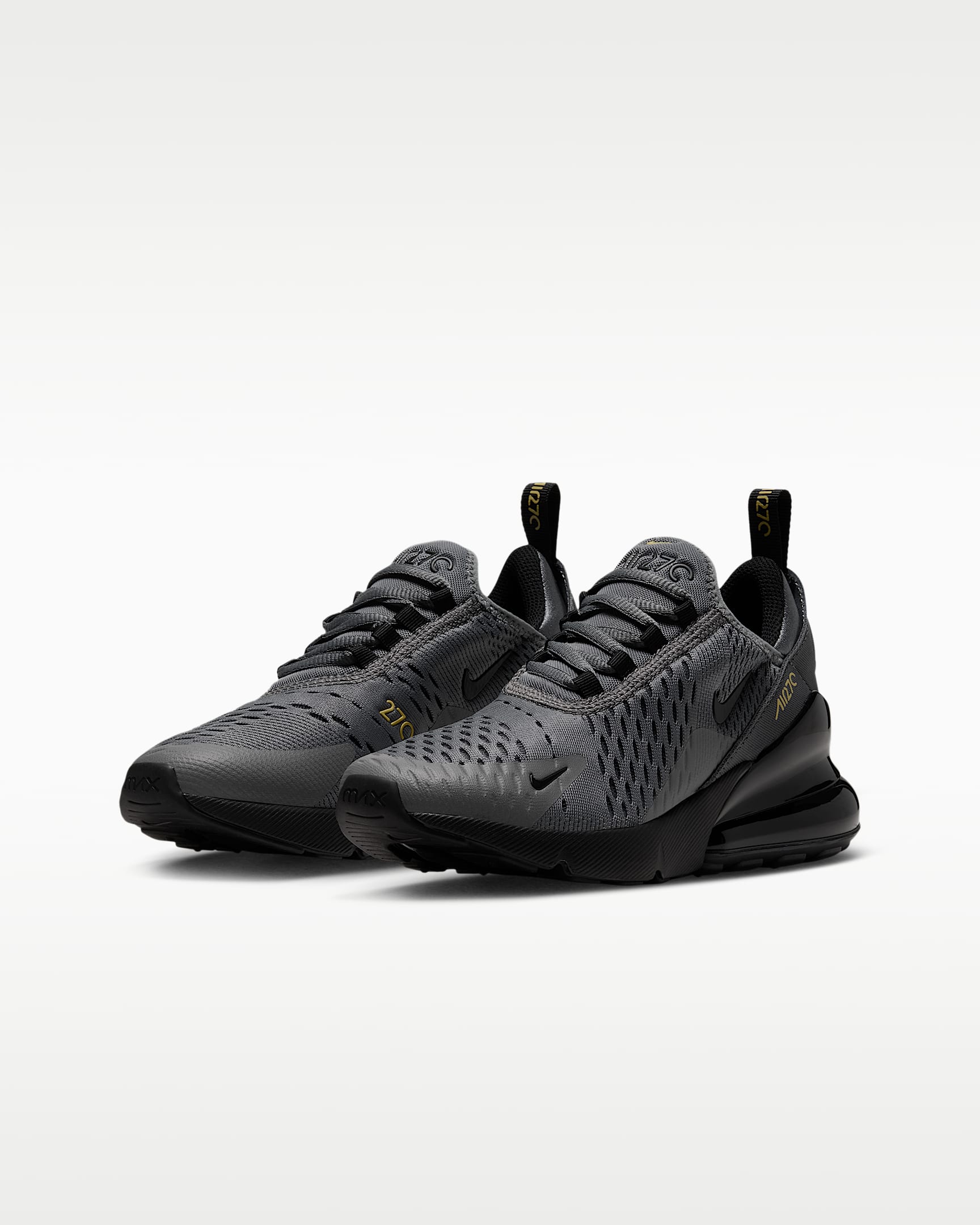 Chaussure Nike Air Max 270 pour ado - Smoke Grey/Chrome Yellow/Dark Smoke Grey/Noir