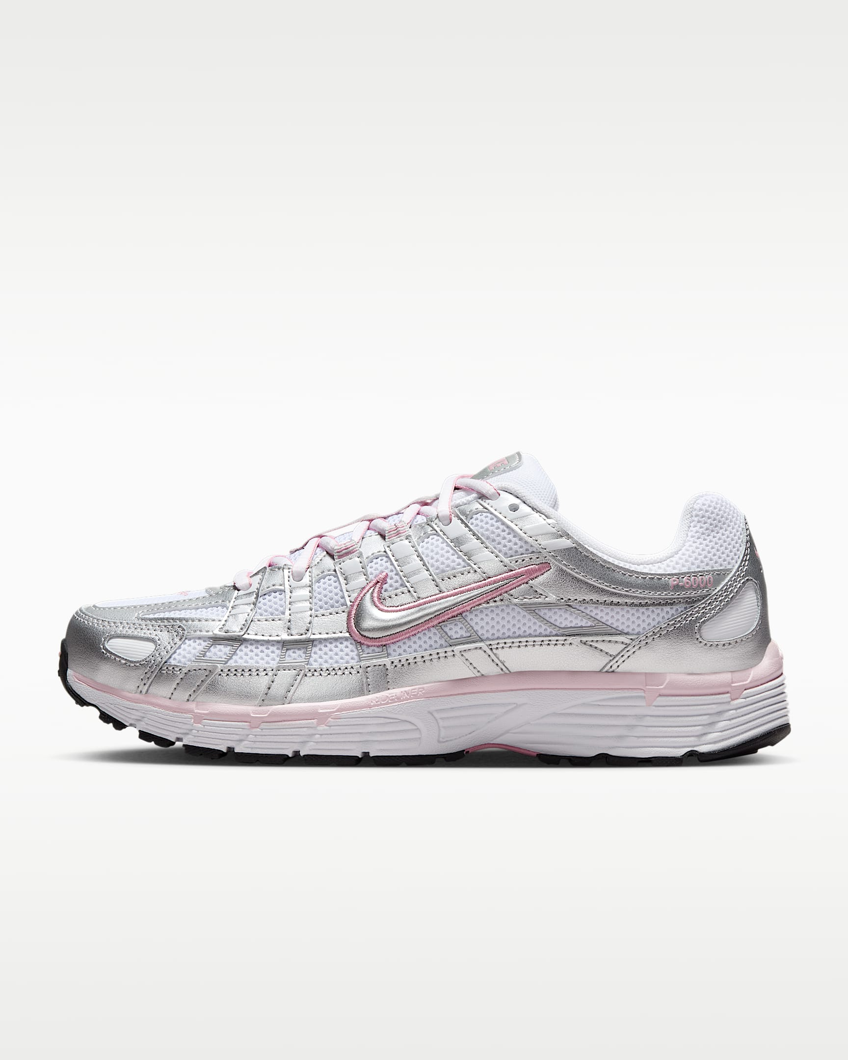 Nike P-6000 női cipő - Fehér/Elemental Pink/Fekete/Metallic Silver