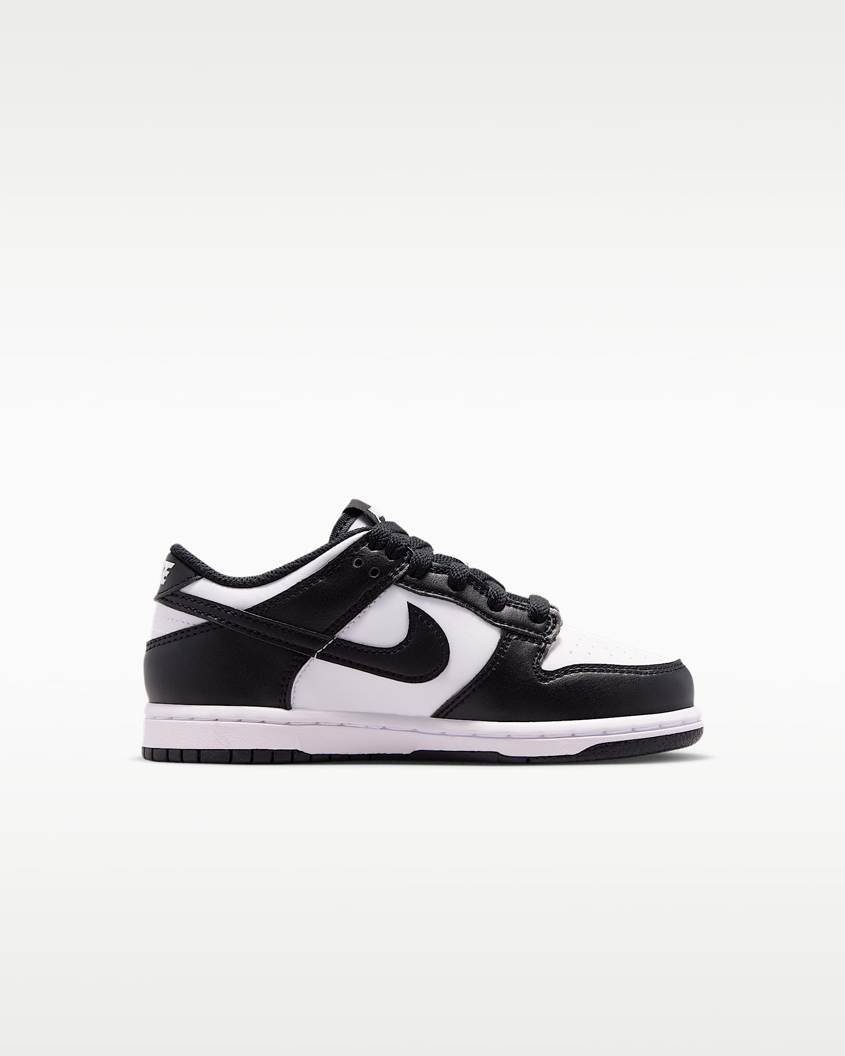 Nike Dunk Low Younger Kids' Shoes - White/White/Black